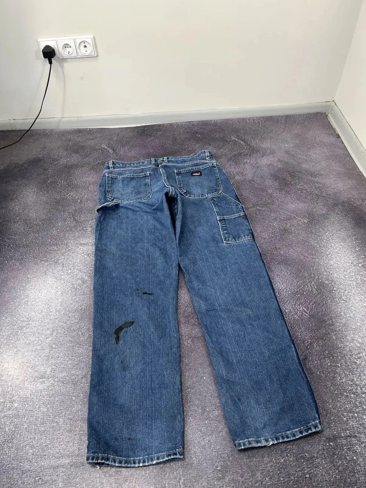 Dickies × Vintage Vintage Dickies Blue Work Denim Hype Baggy Jeans Size US 36 / EU 52 - 3 Thumbnail