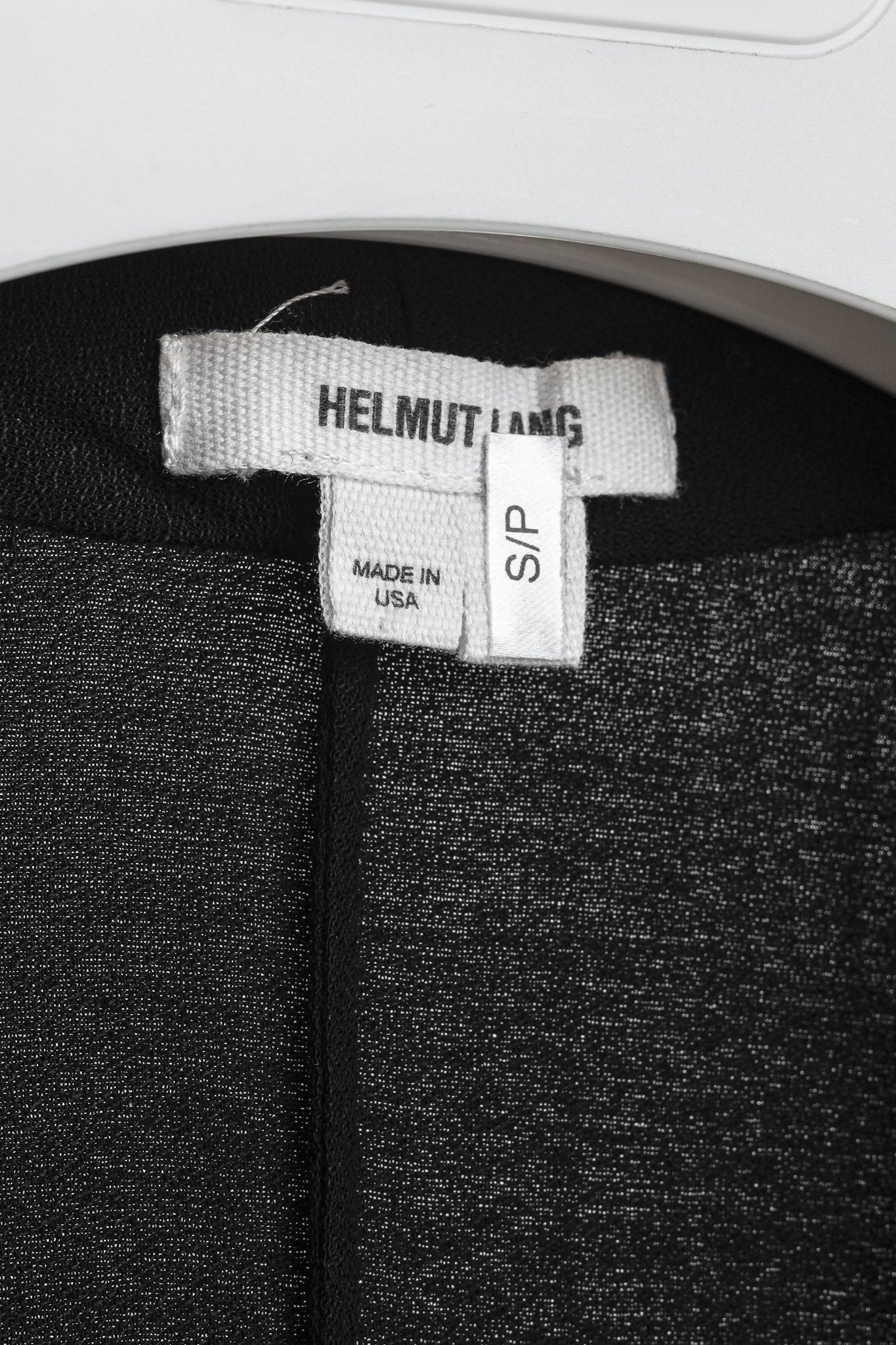 Helmut Lang Helmut Lang Black Fold Over Draped Viscose-Blend Top Size S / US 4 / IT 40 - 4 Thumbnail