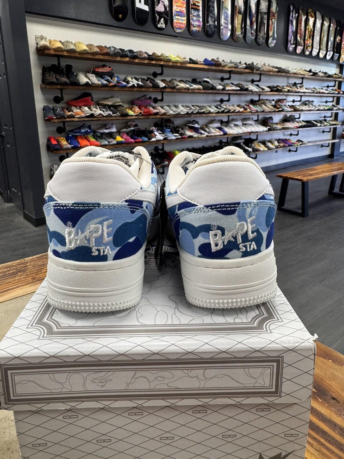 Bape Bape ABC Blue Camo Bape STA Size US 8 / EU 41 - 5 Thumbnail