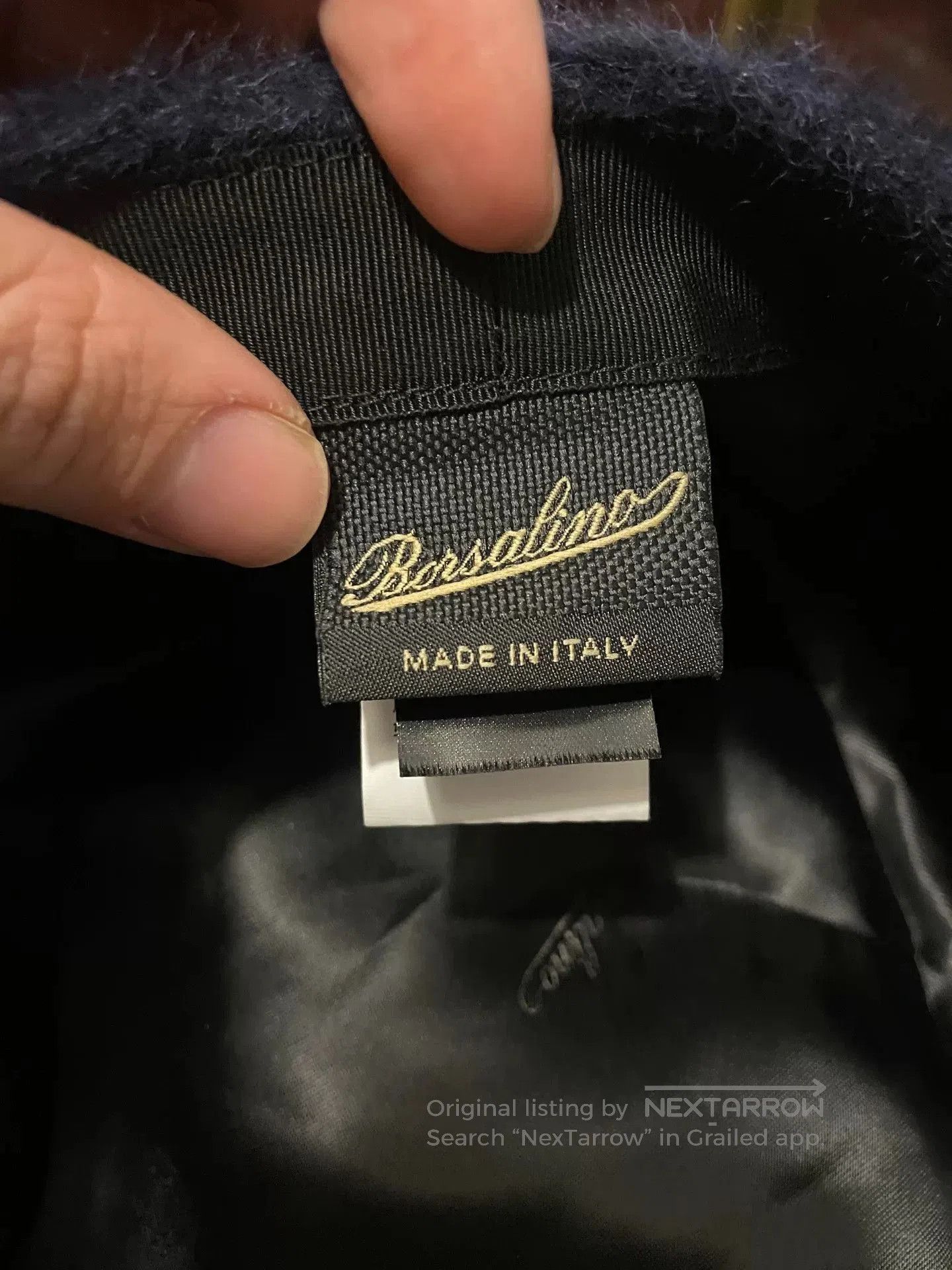 Borsalino Borsalino Wool Beret in Deep Blue. Size ONE SIZE - 7 Thumbnail