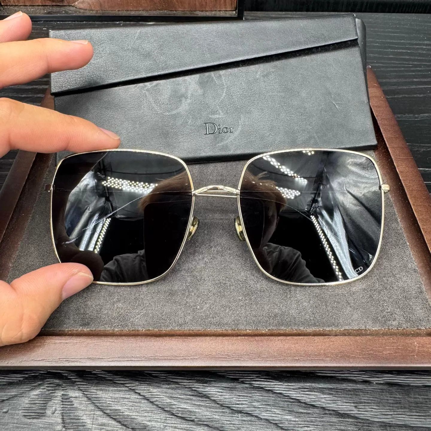 Dior Dior Square Frame Sunglasses (New, Original Case) Size ONE SIZE - 2 Thumbnail