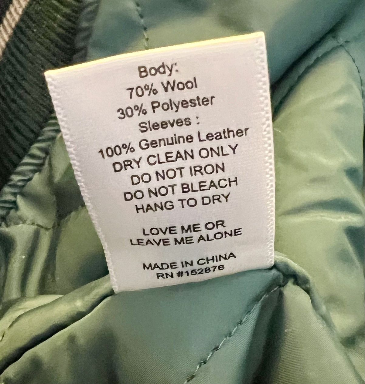 Designer × Pleasures Brand new pleasures, varsity jacket size large leather Size US L / EU 52-54 / 3 - 8 Thumbnail