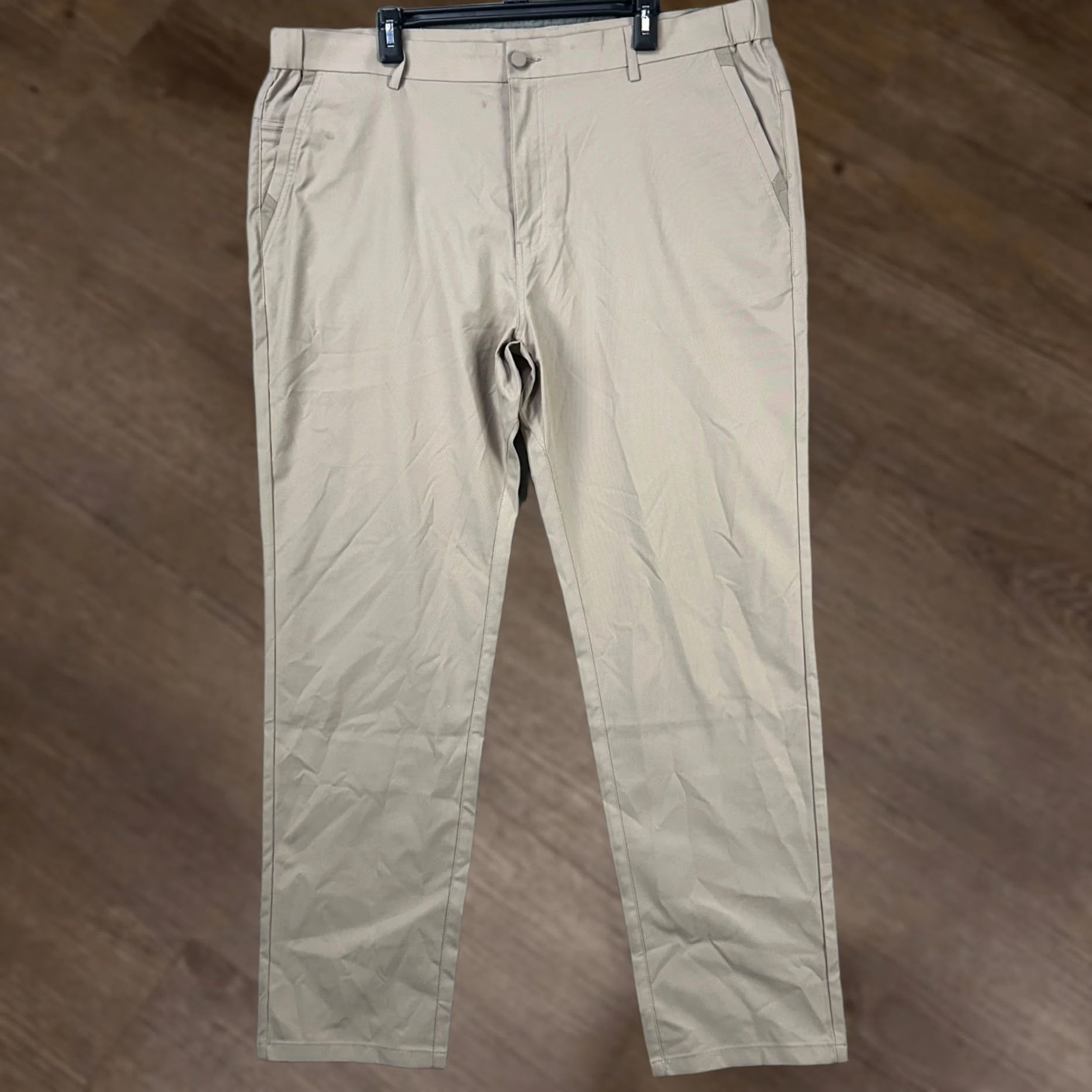 Vintage Jack Archer Mens Chino Pants 40X32 Beige Flat Front Straight Leg Comfort Pockets Casual Classic Size US 40 / EU 56 - 1 Thumbnail