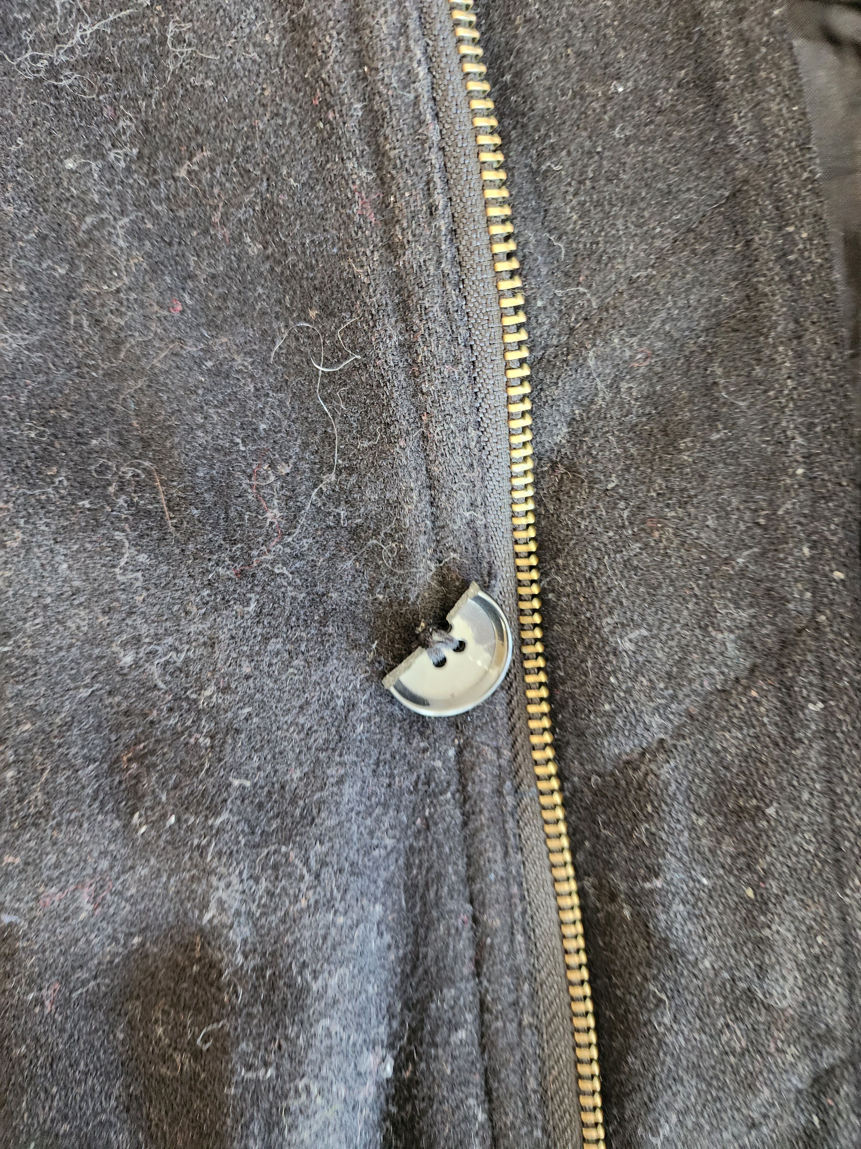 Katharine Hamnett London Vintage Wool Jacket by Katharine Hamnett – 80s Punk Style Size M / US 6-8 / IT 42-44 - 9 Thumbnail
