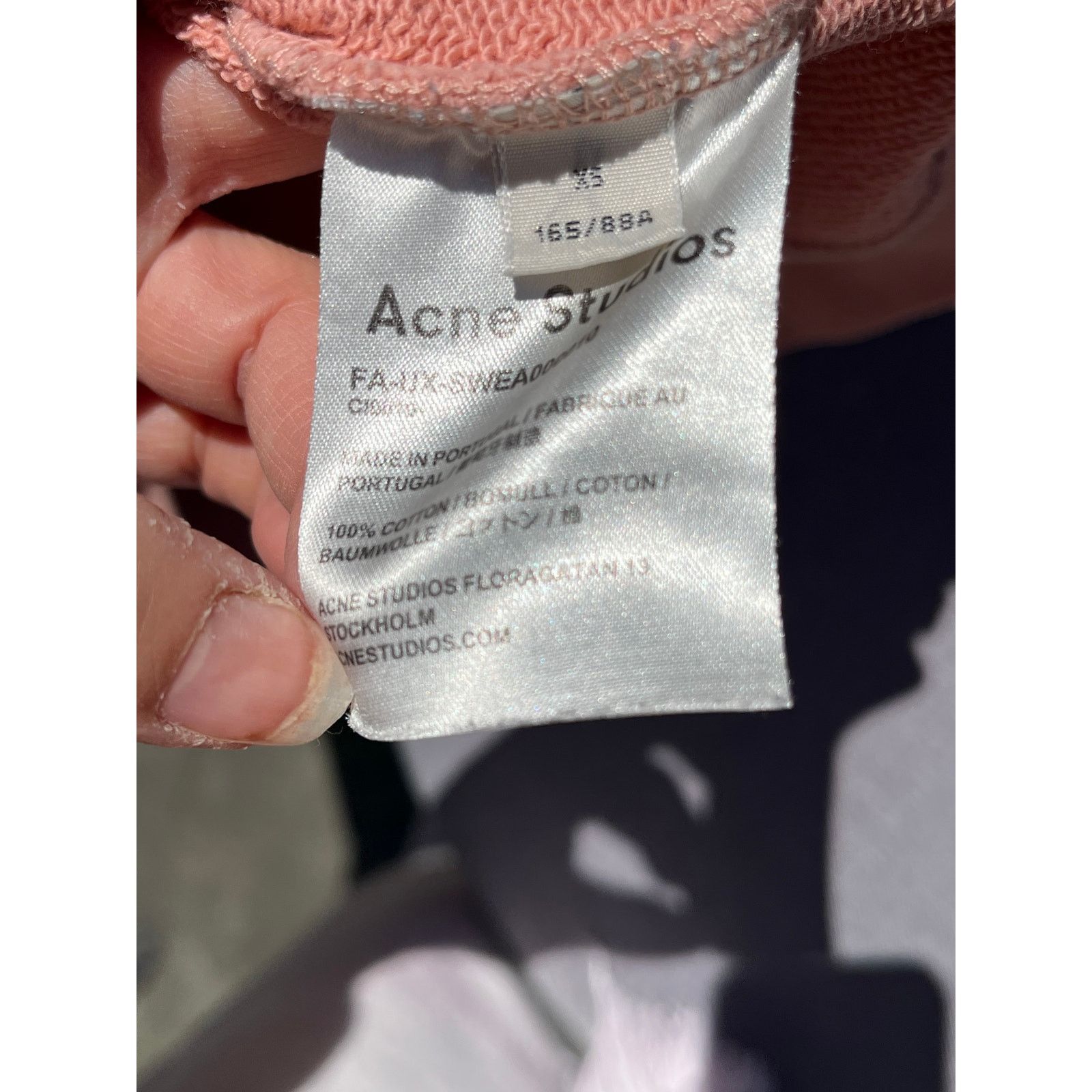 Acne Studios Acne Studios Fairview Face Sweatshirt XS Salmon Crewneck Size XS / US 0-2 / IT 36-38 - 5 Thumbnail