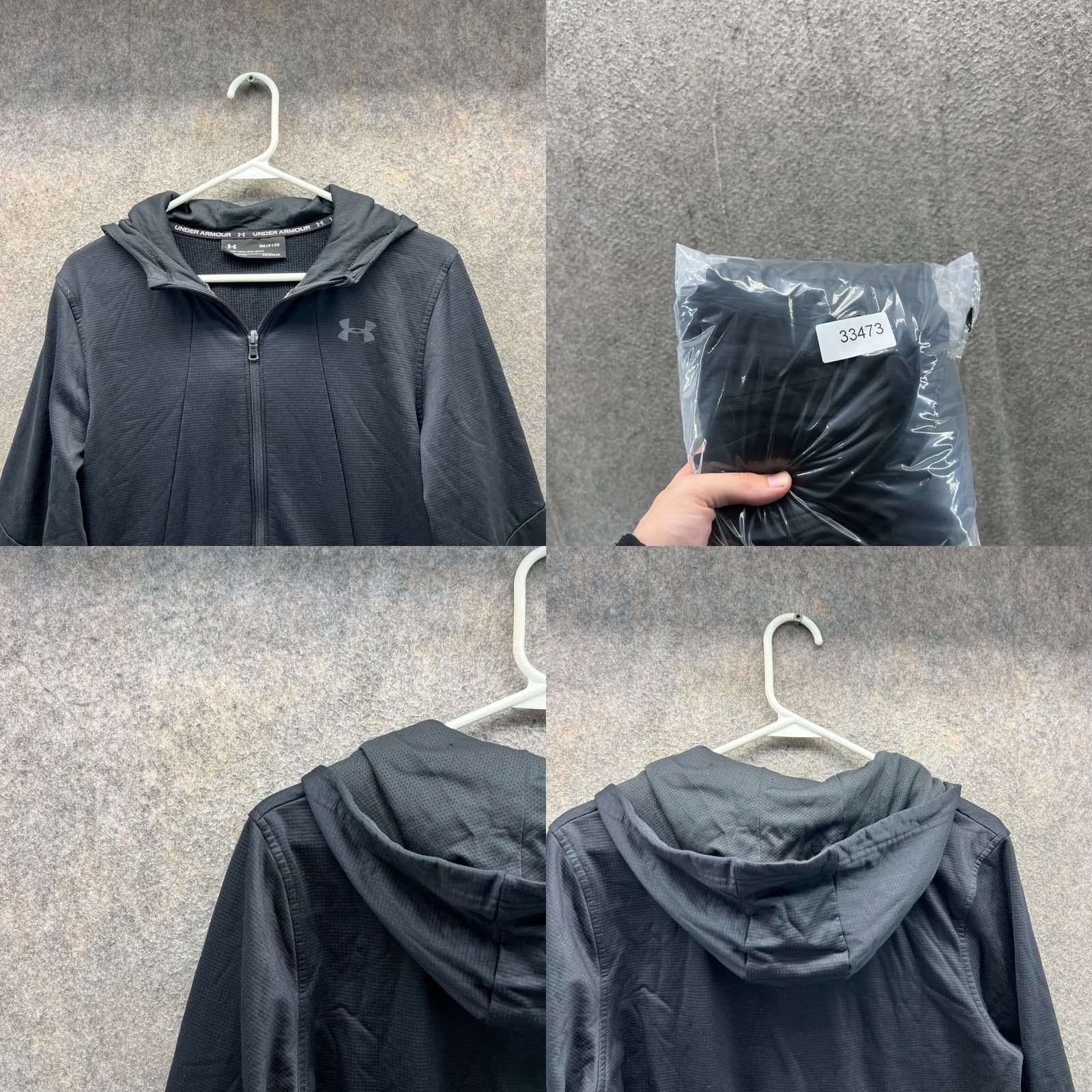 Under Armour Under Armour Hoodie Mens Small Black Full Zip Cold Gear Lightweight Athletic Shirt Size US S / EU 44-46 / 1 - 8 Thumbnail