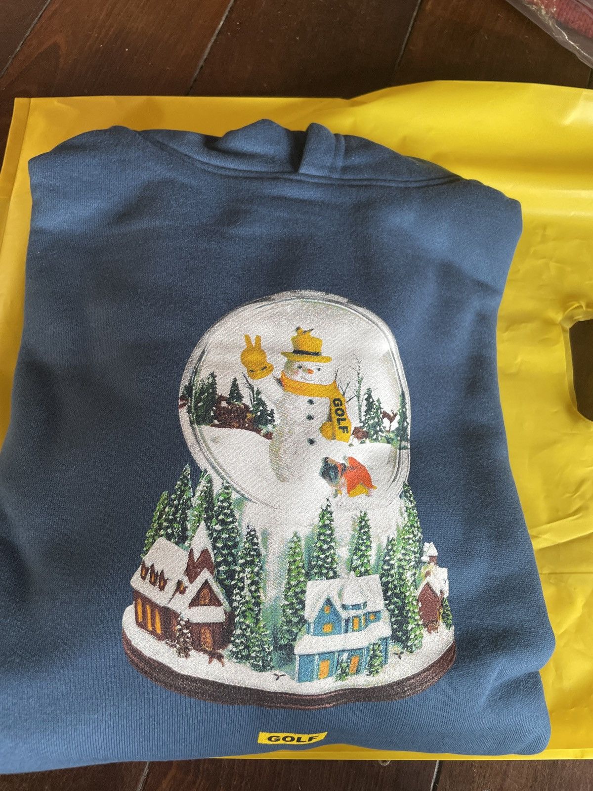 image of Golf Wang Golfwang 2023 Popup Shop Navy Blue Amex Exclusive Hoodie, Men's (Size Medium)