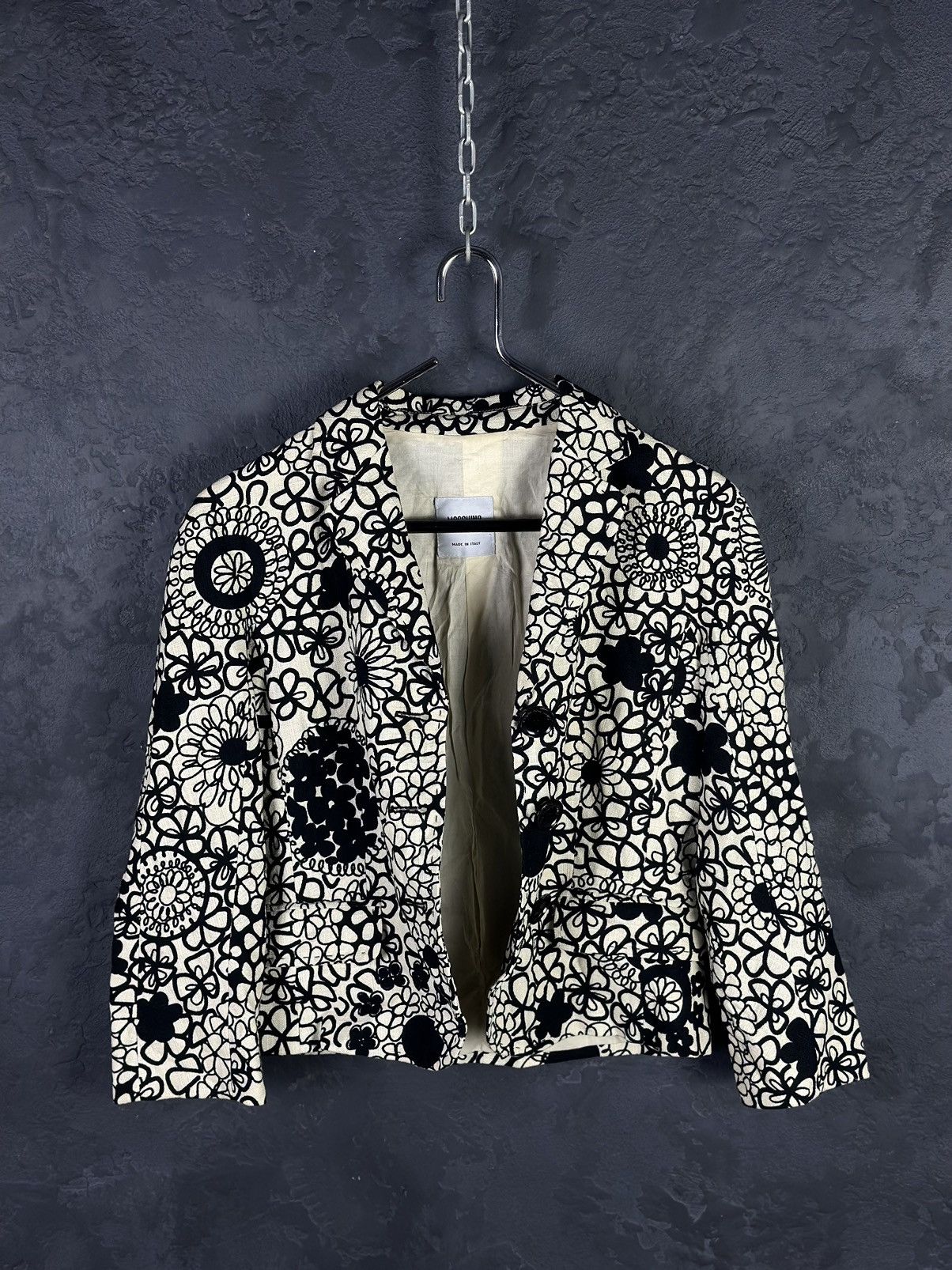 Moschino Cheap Chic Floral Button Blazer Jacket Size 42