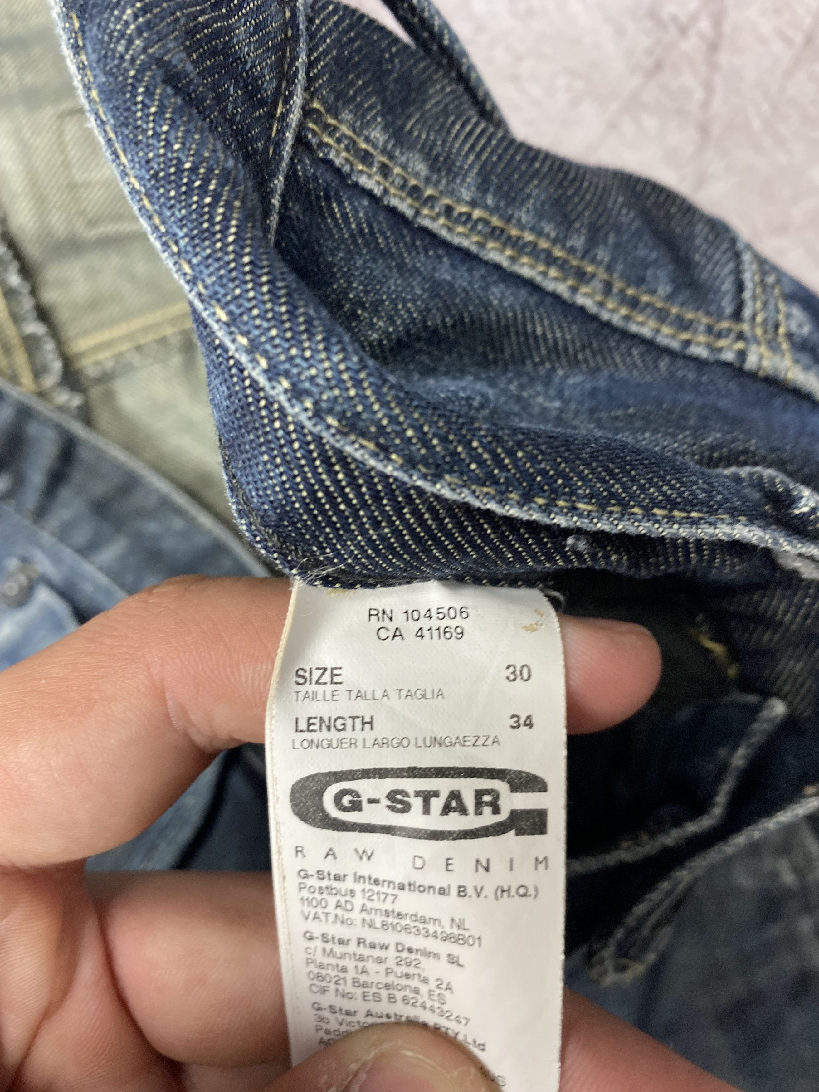 G-Star G Star Raw Vintage Mens Double Knee Jeans Denim Pants Size US 30 / EU 46 - 5 Thumbnail