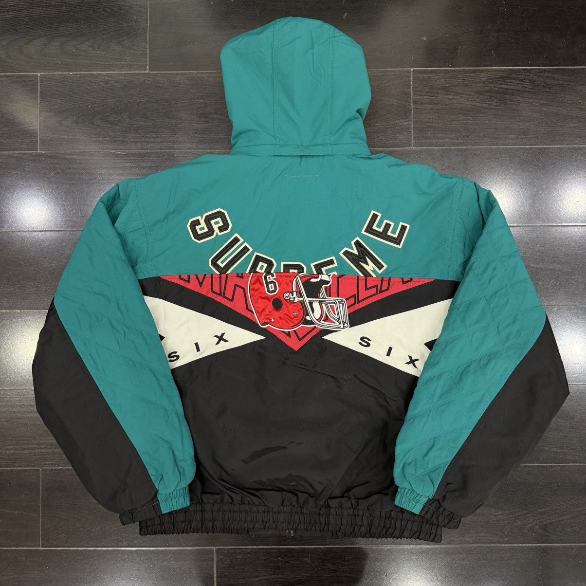 Maison Margiela × Supreme Supreme®/MM6 Maison Margiela Split Stadium Jacket Black Size US XL / EU 56 / 4 - 7 Thumbnail