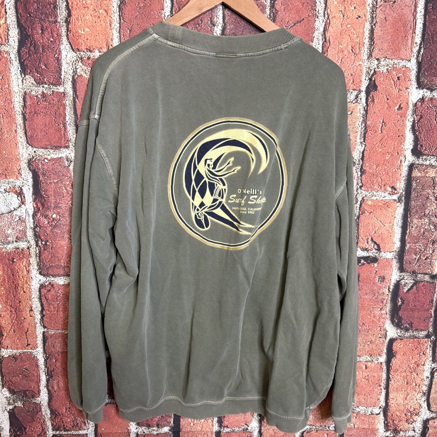 O'Neill VINTAGE O’Neill’s Surf Shop Sweatshirt Size Medium Crewneck Green Size US M / EU 48-50 / 2 - 4 Thumbnail