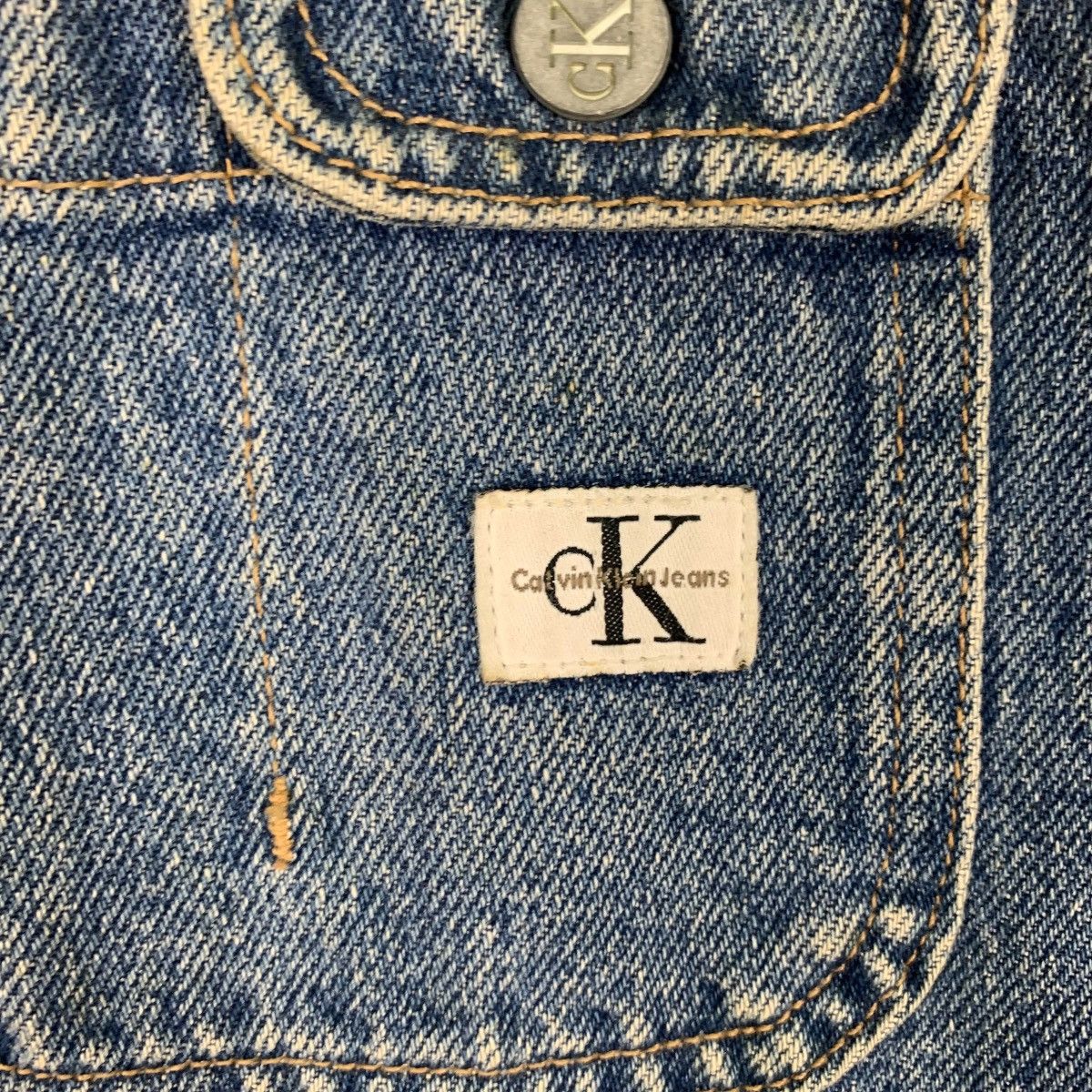 Calvin Klein CALVIN KLEIN JEANS Blue Denim Vest #1292-C58 Size US S / EU 44-46 / 1 - 15 Thumbnail