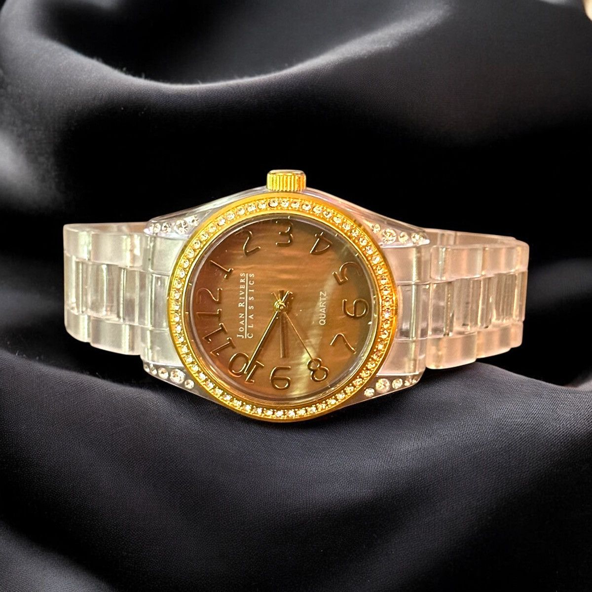Joan Rivers Vintage Joan Rivers clear acrylic crystal accent watch Size ONE SIZE - 1 Thumbnail