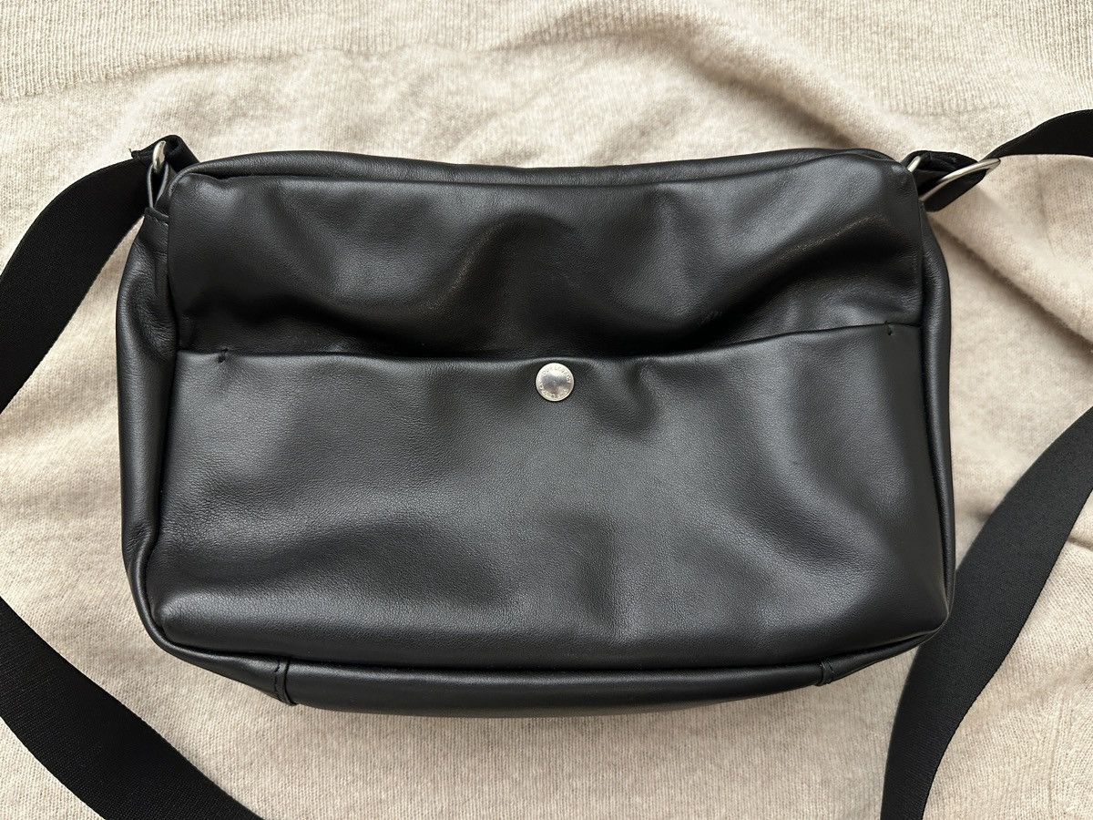 Our Legacy Our Legacy Wah Bag Black leather crossbody messenger 