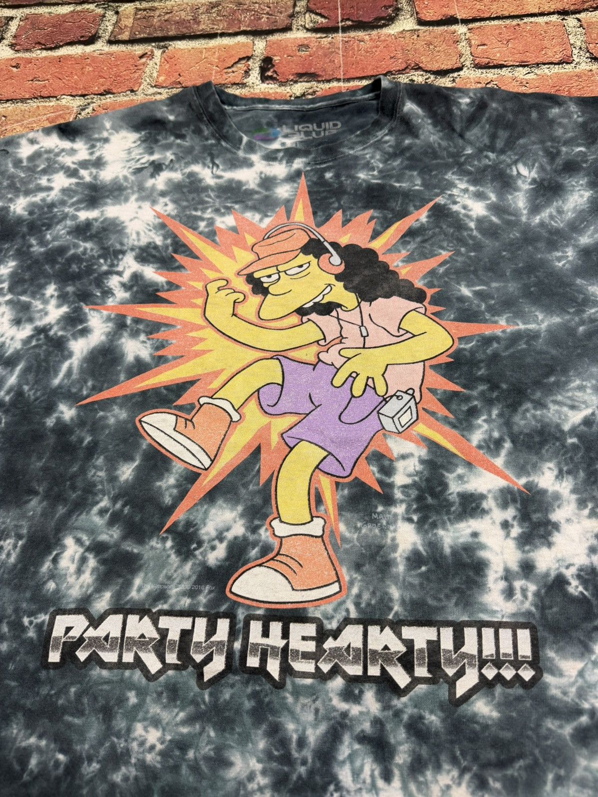Liquid Blue The Simpsons Otto Mann Liquid Blue Tie Dye Tee Party Hearty Size US XXL / EU 58 / 5 - 5 Thumbnail