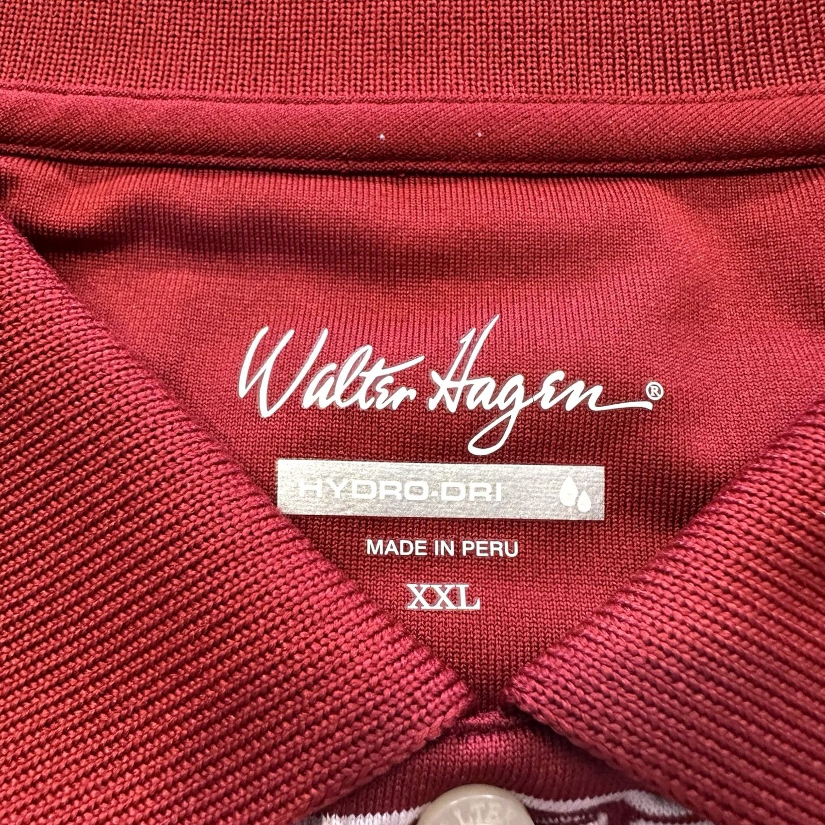 Vintage Walter Hagen Polo Shirt Mens 2XL Red Striped Hydro-Dri Golf Polo XXL Mens Size US XXL / EU 58 / 5 - 4 Thumbnail