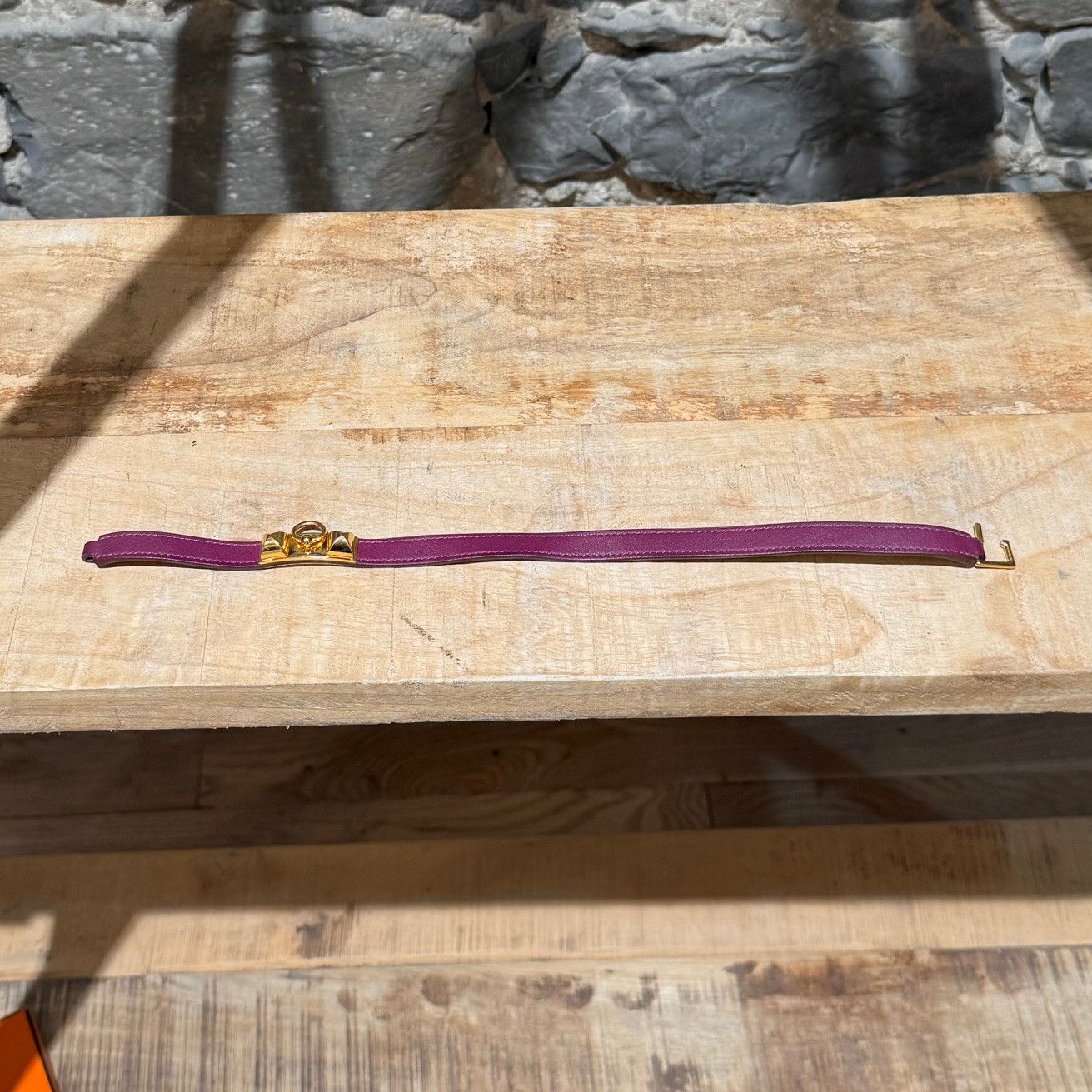 Hermes Hermès Purple Double Tour Rivale GHW Wrap Bracelet Size ONE SIZE - 10 Thumbnail