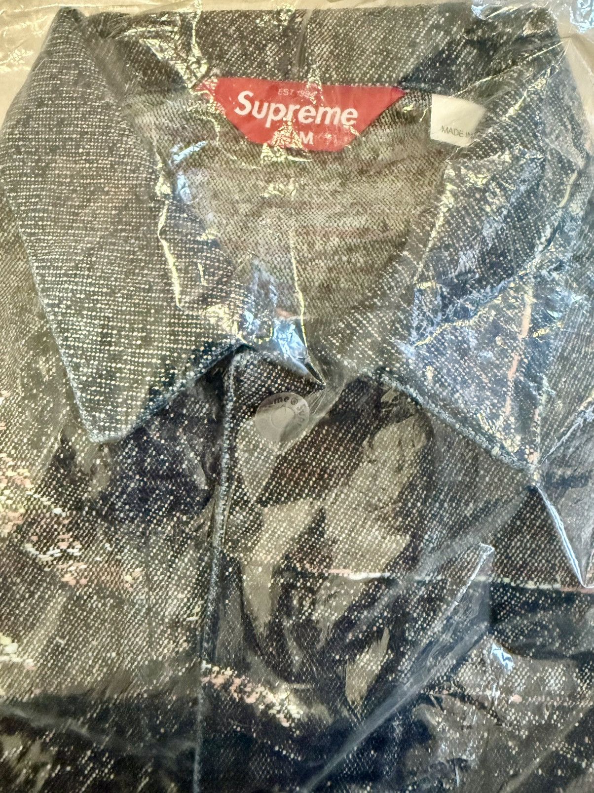 Supreme Archive Denim Jacquard Trucker Jean Jacket Trompe D’oeil M Size US M / EU 48-50 / 2 - 7 Thumbnail