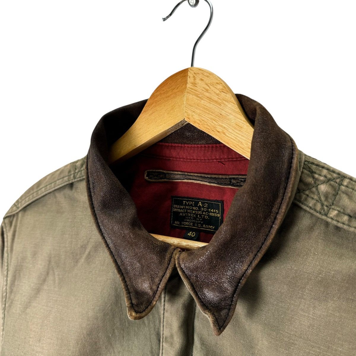 Avirex ⚡️AVIREX TYPE A2 BOMBER ZIPPER JACKET Size US M / EU 48-50 / 2 - 5 Thumbnail