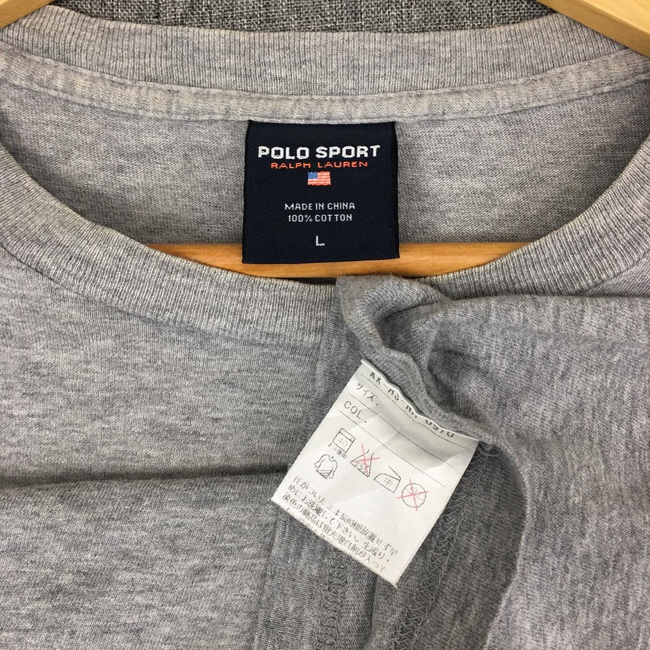 Polo Ralph Lauren POLO SPORT Ralph Lauren Chaps Plane Logo Tee Shirt Gray Size US L / EU 52-54 / 3 - 4 Thumbnail