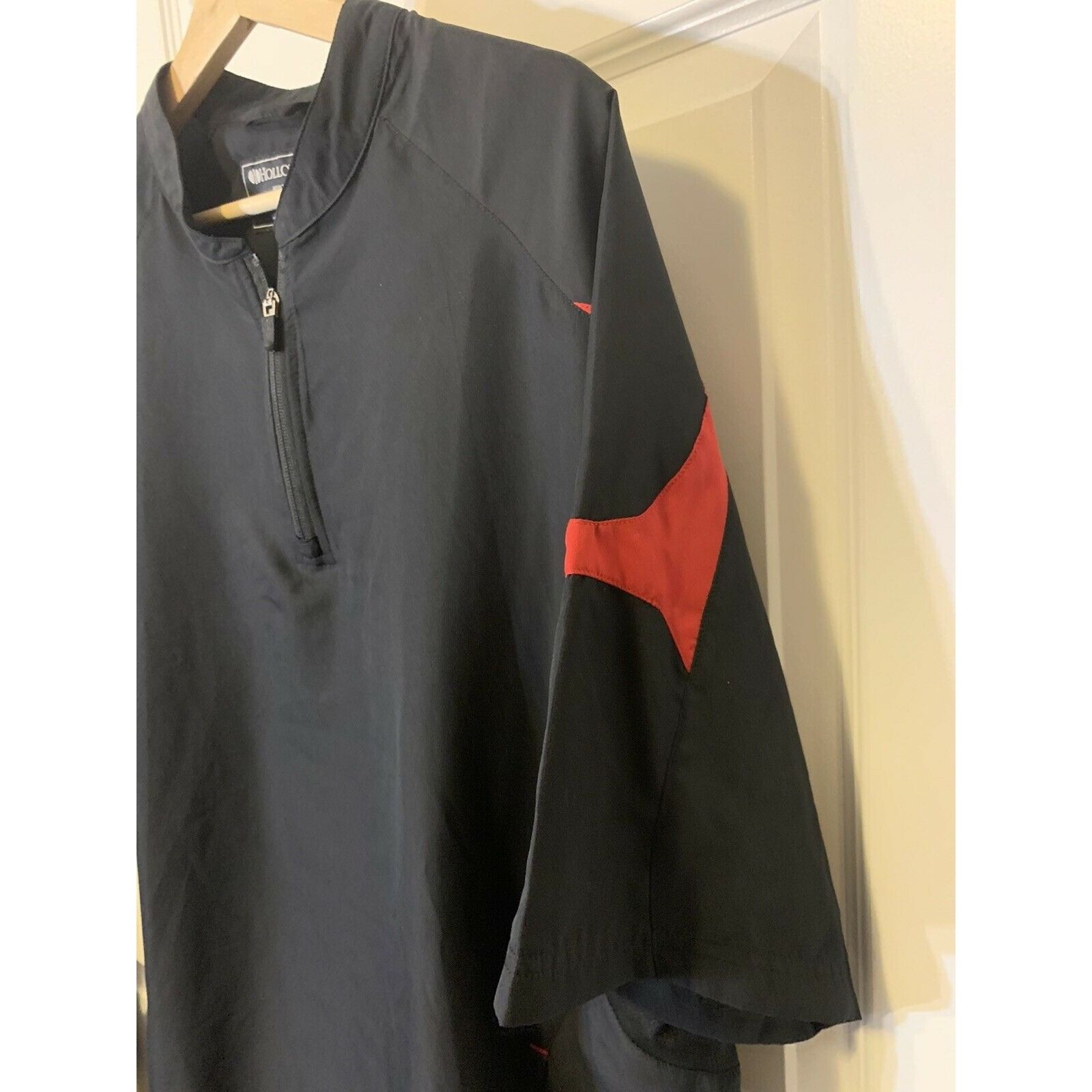 Holloway Holloway 1/4 Zip Pullover Men’s Sz L Jacket Black Red Windbr Size US L / EU 52-54 / 3 - 4 Thumbnail