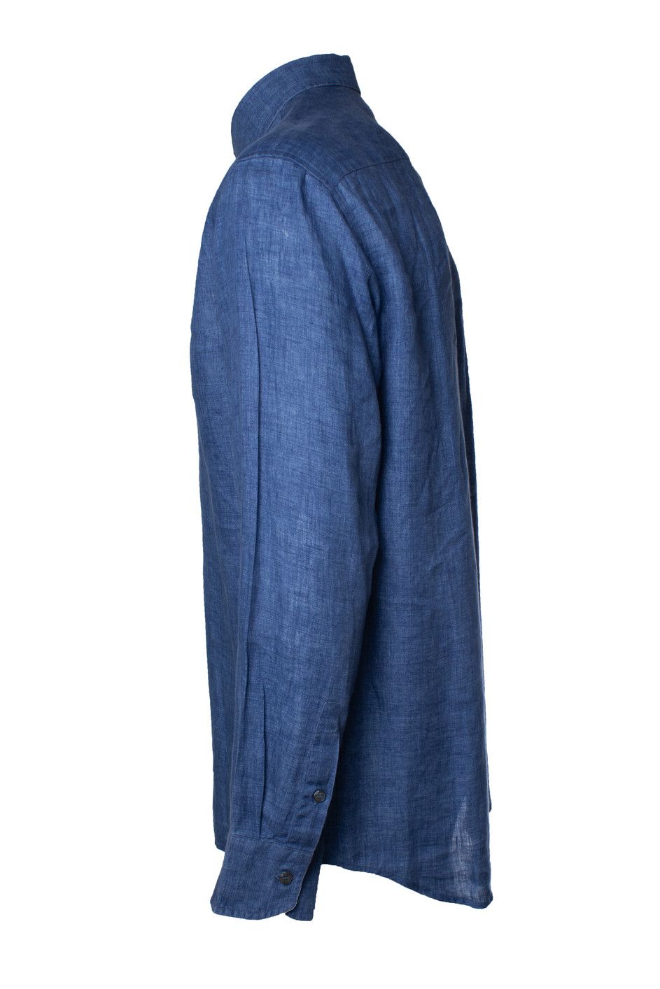 Brioni Brioni, Blue linen shirt Size US L / EU 52-54 / 3 - 2 Thumbnail