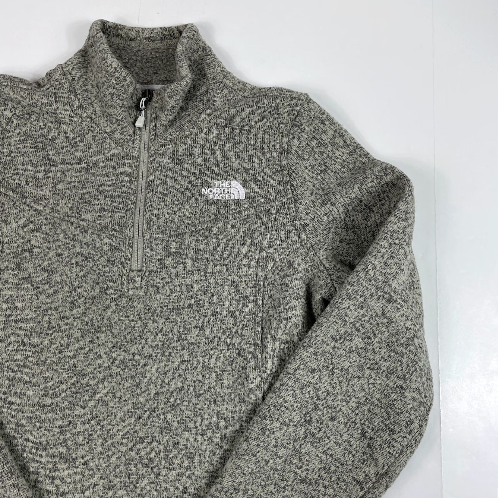 The North Face The North Face Jacket Womens Medium Beige Maggy 1/4 Zip Fleece Outdoor Outdoorwear Fashionable Wind-Resistant Casual Travel Workwear Regular Womens Size M / US 6-8 / IT 42-44 - 3 Thumbnail
