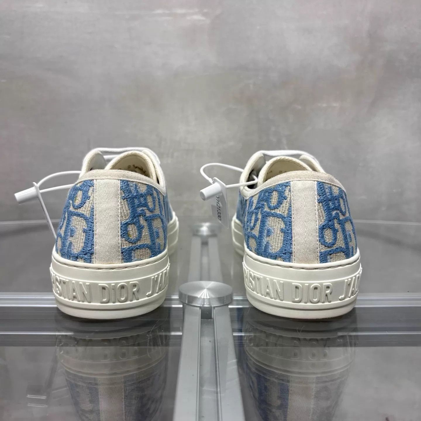 Dior DIOR WALK Oblique Blue Canvas Shoes 37.5 New-Worn Size US 7 / IT 37 - 6 Thumbnail