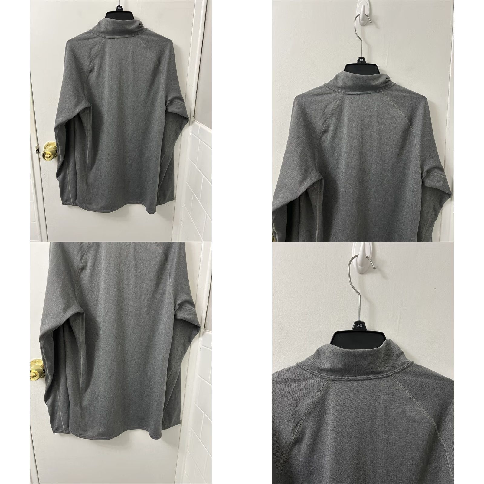 Patagonia Patagonia Capilene Base Layer Pullover Mens M Gray 1/4 Zip Quick Dry Breathable Mock Neck Long Sleeve Polyester Blend Knit 2018 44446 Size US M / EU 48-50 / 2 - 8 Thumbnail