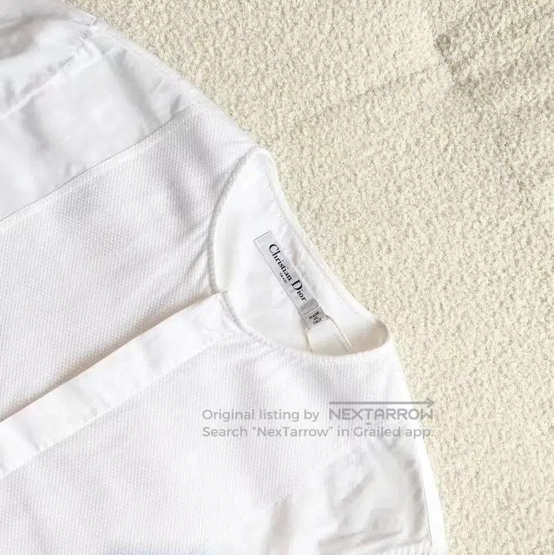 Dior Dior White Cotton Women's Shirt . Size XXS / US 00 / IT 34 - 3 Thumbnail