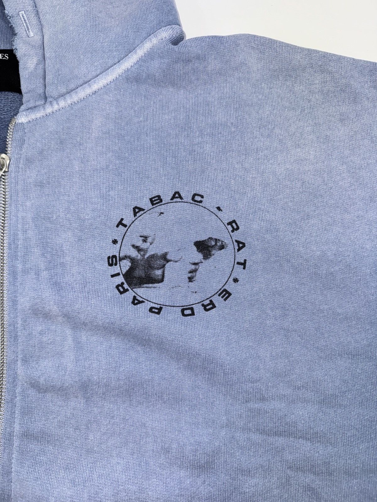 Enfants Riches Deprimes TABAC RAT DISTRESSED ZIP HOODIE Size US L / EU 52-54 / 3 - 5 Thumbnail