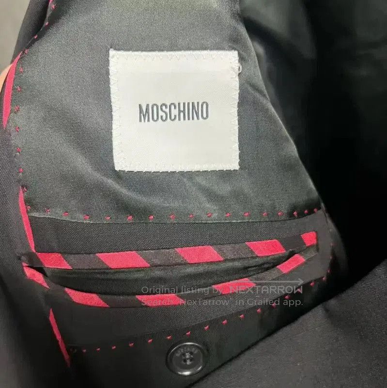 Moschino Moschino Men's Black Cotton Jacket Size L . Size US L / EU 52-54 / 3 - 2 Thumbnail