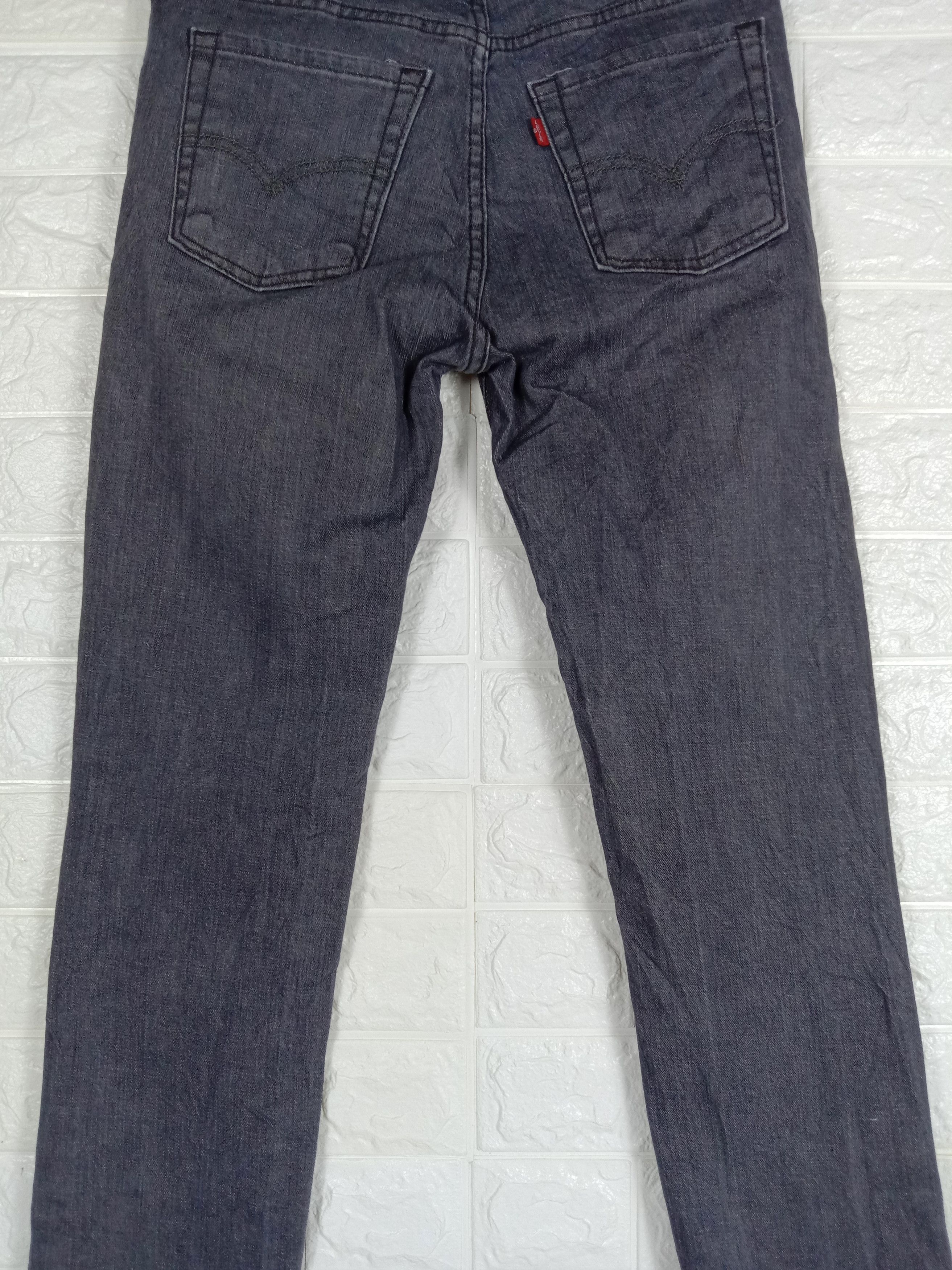Levi's Vintage Levi's 510 Skinny Jeans Faded Black Denim Size 29" - 7 Thumbnail