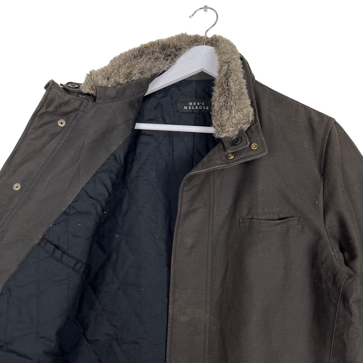 Melrose 🔥 MELROSE MEN MOLESKIN FAUX FUR TRIM JACKET Size US M / EU 48-50 / 2 - 10 Thumbnail
