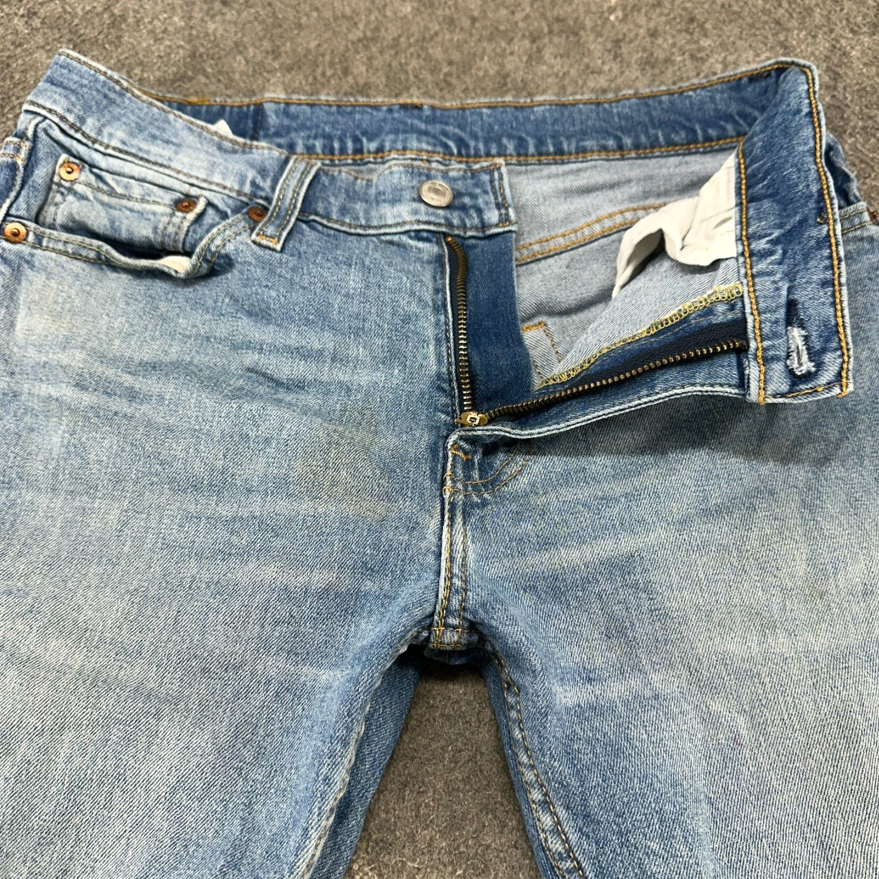 Levi's Levi's Levis 512 Jeans Mens 30x32 Blue Slim Straight Leg Light Wash Stretch Flex Regular Size 30 Mens Jeans Size US 30 / EU 46 - 2 Thumbnail