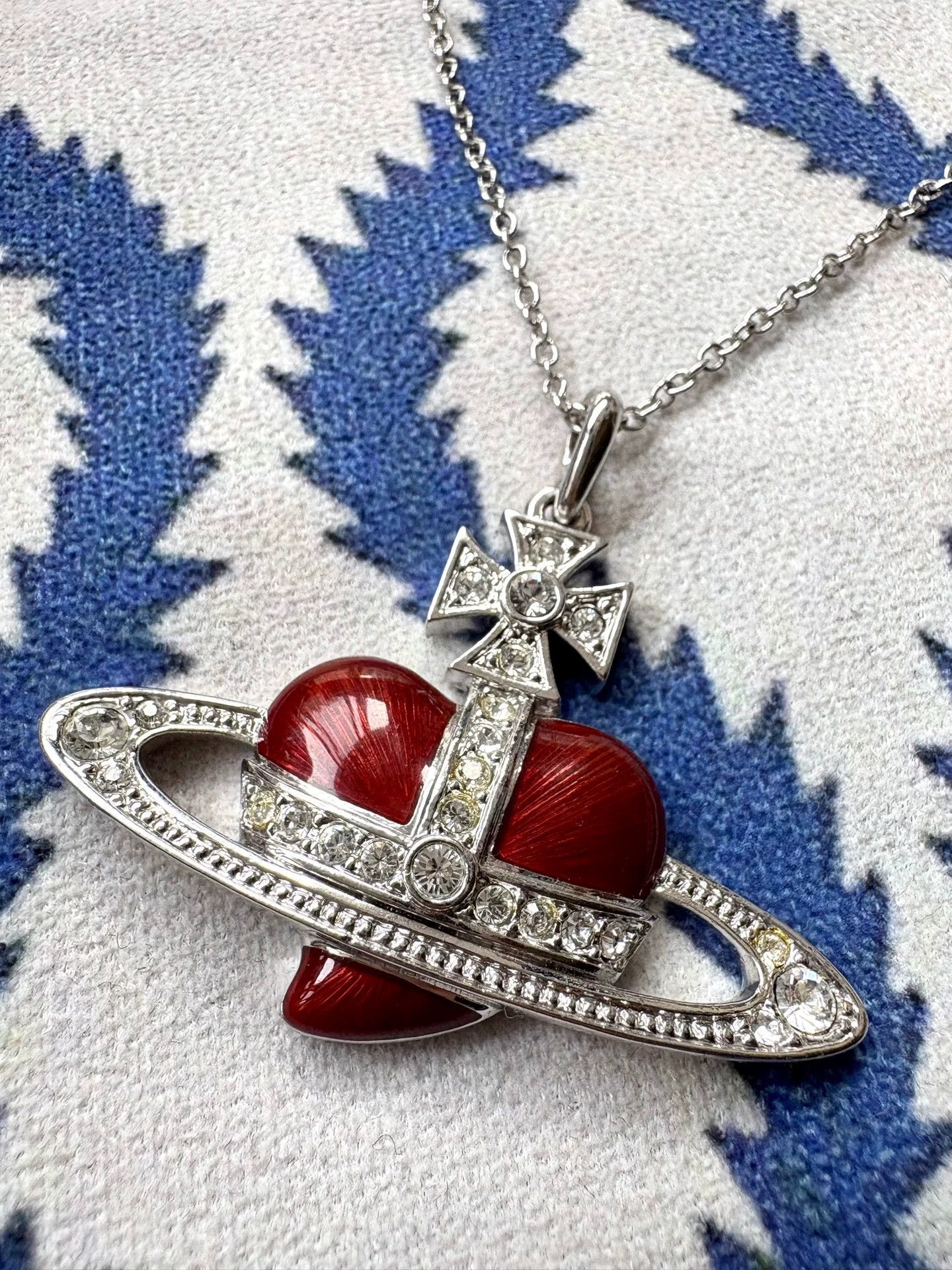 Vivienne Westwood Vintage Vivienne Westwood Red Diamante Heart Orb