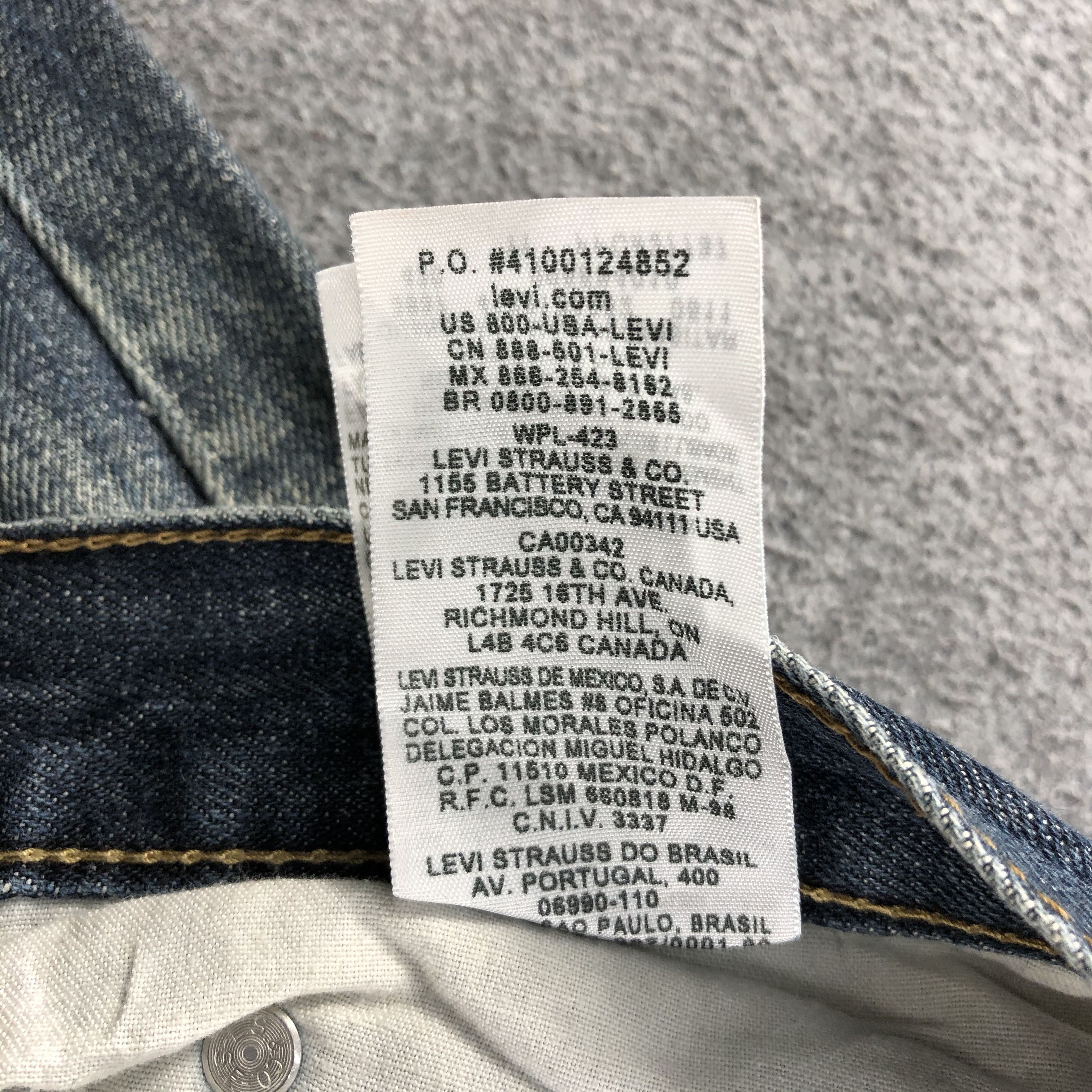 Levi's Vintage Blue Wash Levis 559 Jeans-J917 Size US 36 / EU 52 - 12 Thumbnail