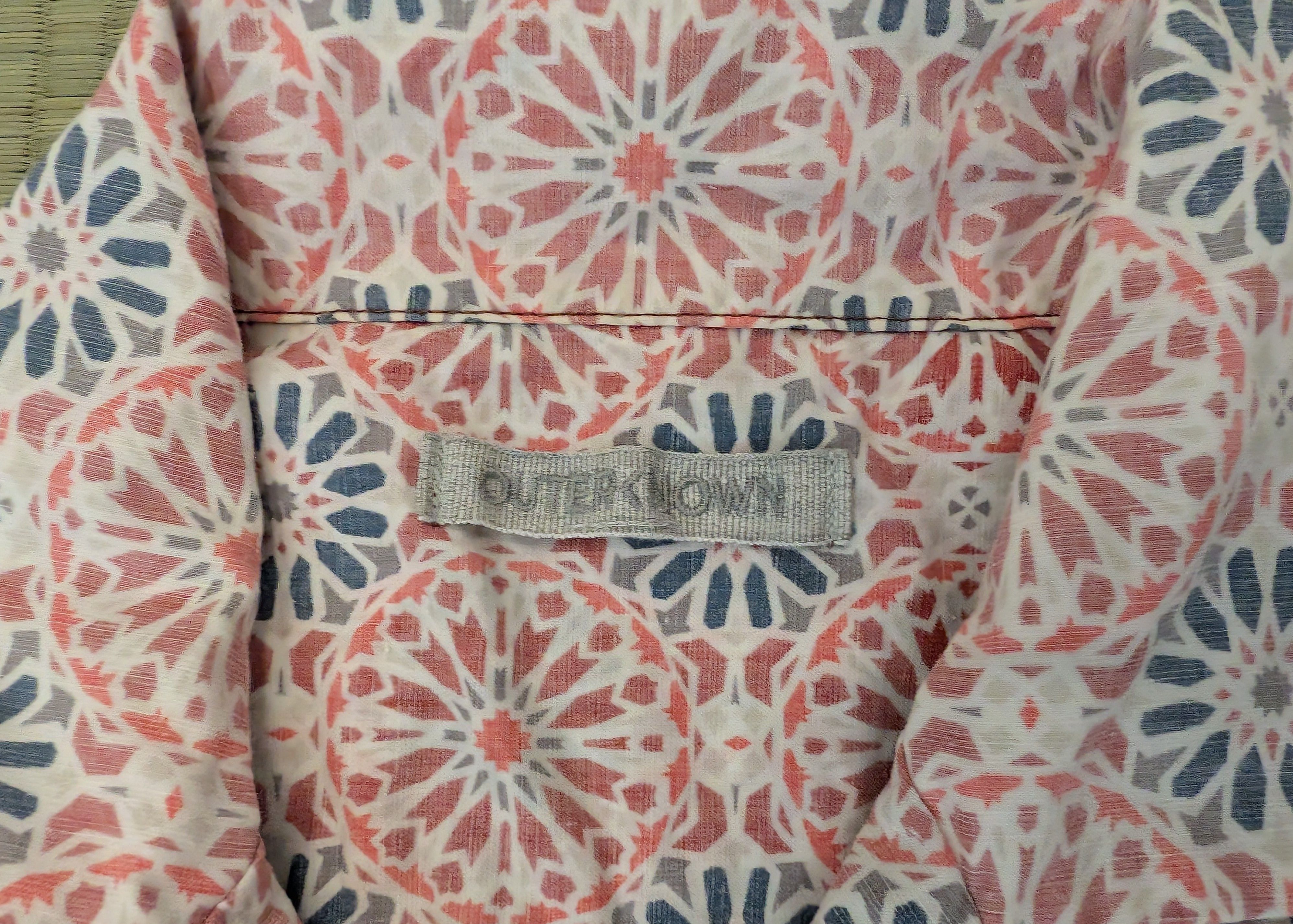 Outerknown Outerknown BBQ Cotton Hemp Geometric Pattern Hawaiian Shirt Size US M / EU 48-50 / 2 - 3 Thumbnail