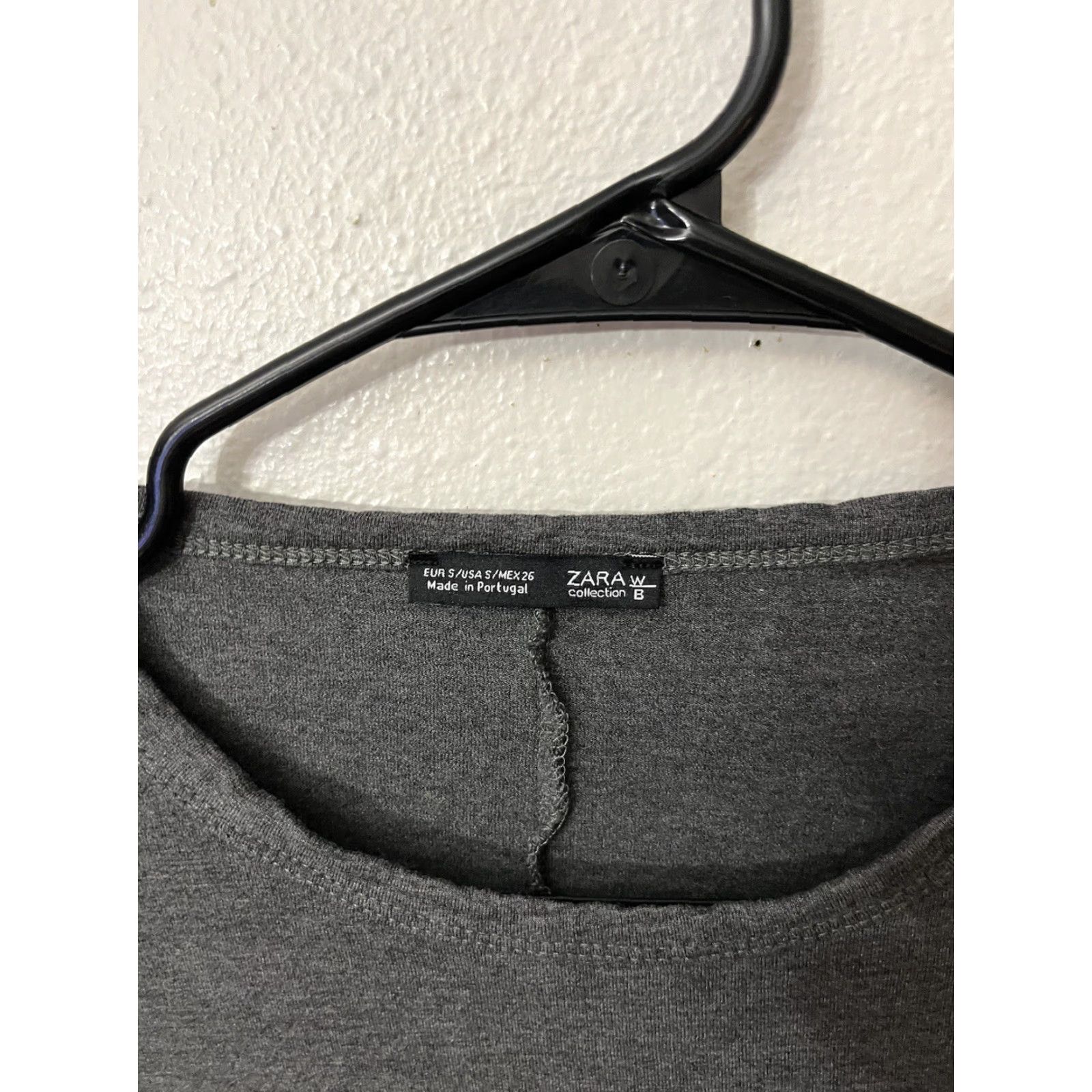Zara Vintage Zara Women's Small Lace Hem Long Sleeve Pullover Shirt Gray Casual Fall Womens Size S / US 4 / IT 40 - 2 Thumbnail