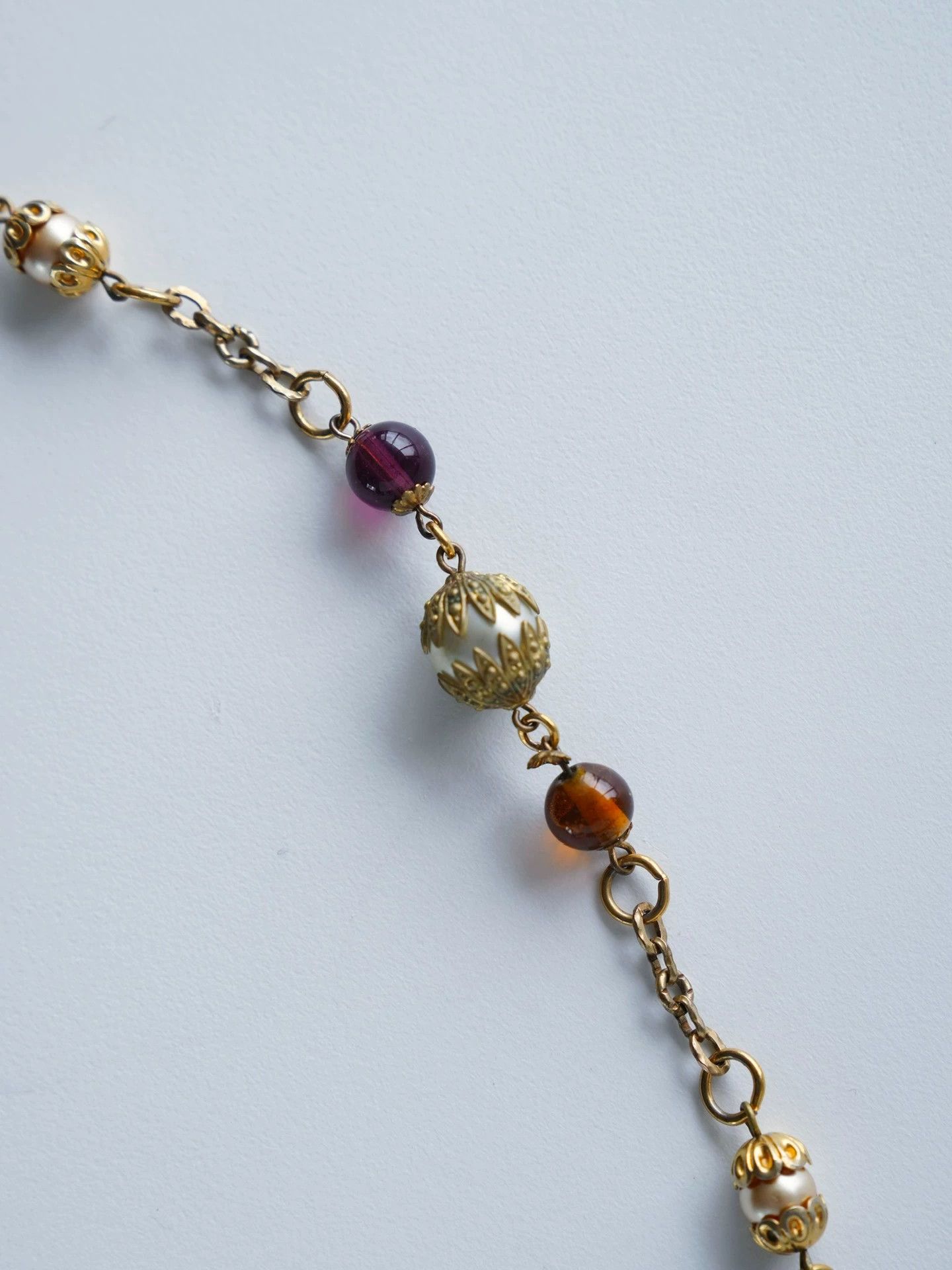 Chanel Chanel Vintage Long Pearl & Glass Bead Necklace Size ONE SIZE - 2 Thumbnail
