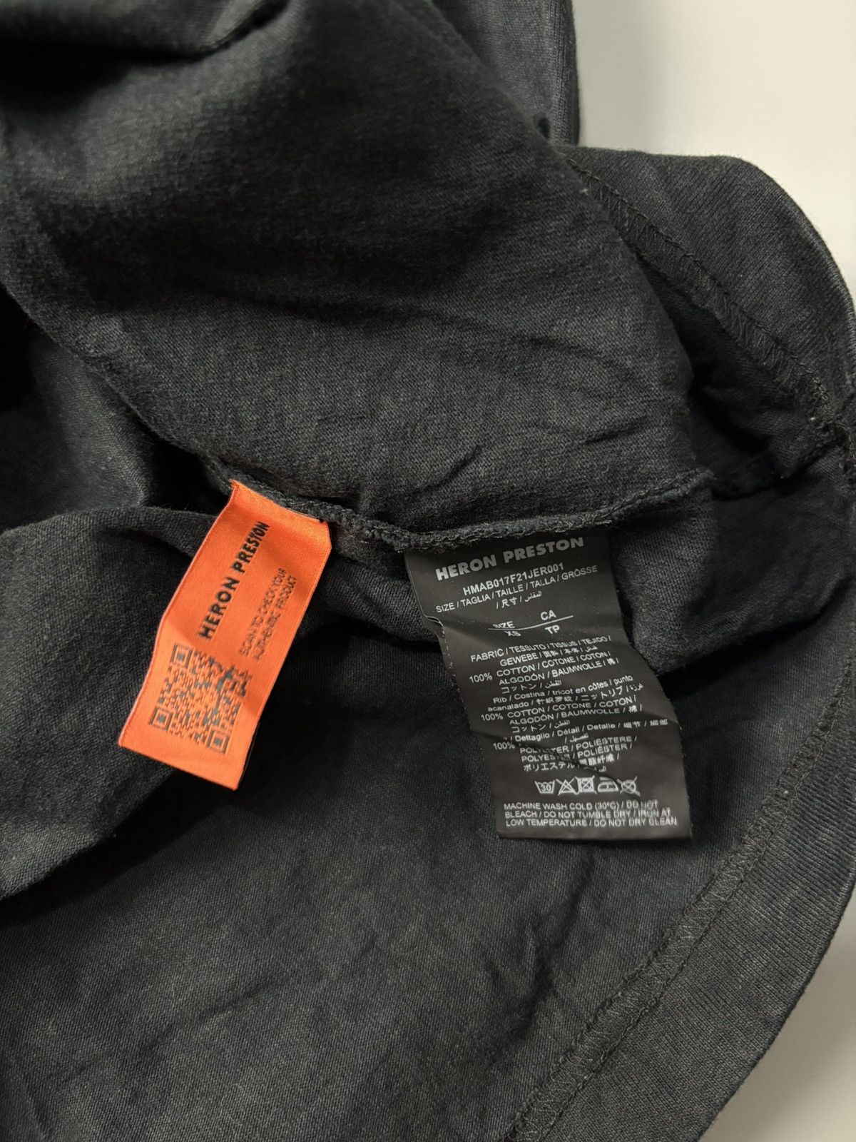 Heron Preston Heron Preston HP Brush Long-Sleeve Turtleneck T-shirt Size US XS / EU 42 / 0 - 6 Thumbnail