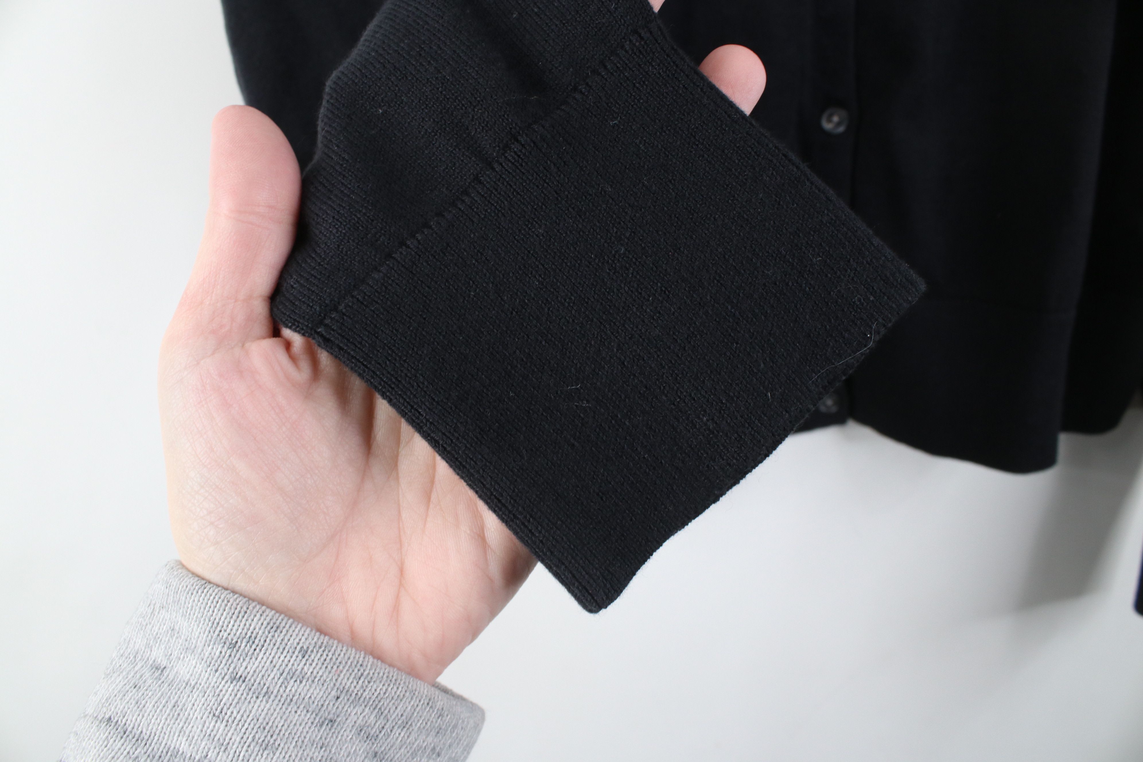 Lands' End Y2K Lands End Supima Cotton Knit Fox Cardigan Sweater Black Size L / US 10 / IT 46 - 7 Thumbnail