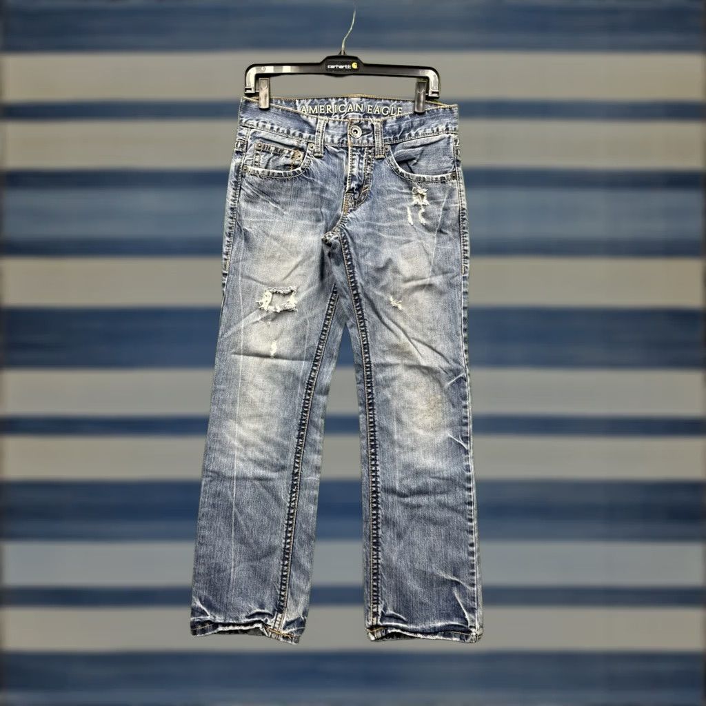 American Eagle Outfitters American Eagle Outfitters Jeans 28x30 Regular Fit 5-Pocket Denim Blue Mens Straight Leg Vintage? No - Jeans Size US 28 / EU 44 - 1 Thumbnail