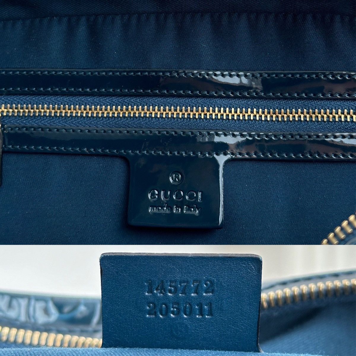 Gucci Gucci Horse Bit Lacquered Ocean Blue Hand Bag Size ONE SIZE - 9 Thumbnail