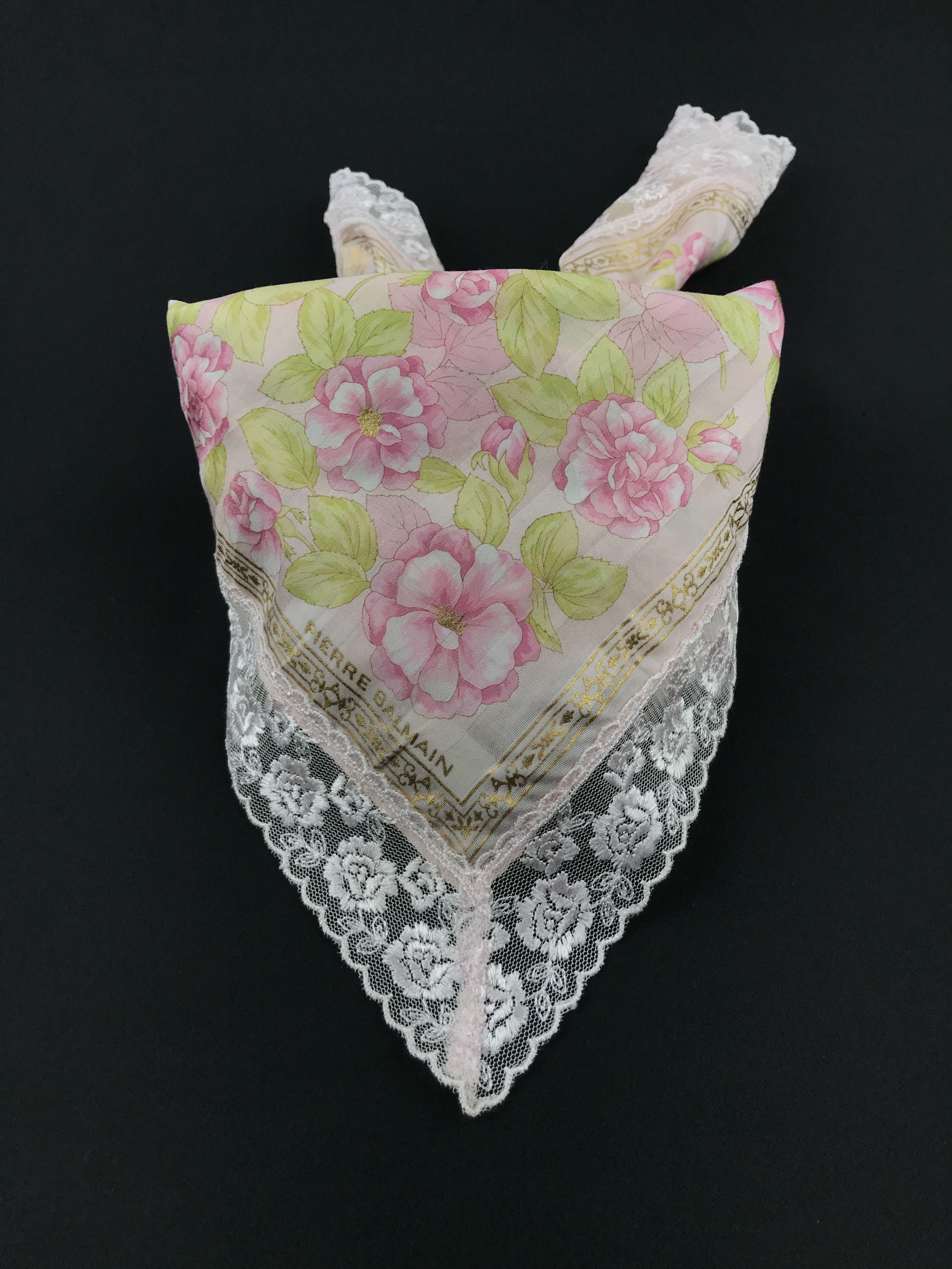Designer × Pierre Balmain × Vintage Pierre Balmain Embroidery Bandana Neckerchief Handkerchief Size ONE SIZE - 3 Thumbnail