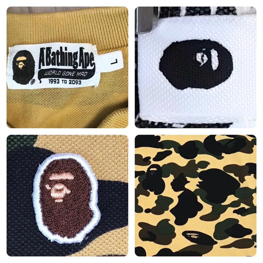 Bape BAPE Polo shirt 1st camo yellow a bathing ape Size US L / EU 52-54 / 3 - 5 Thumbnail