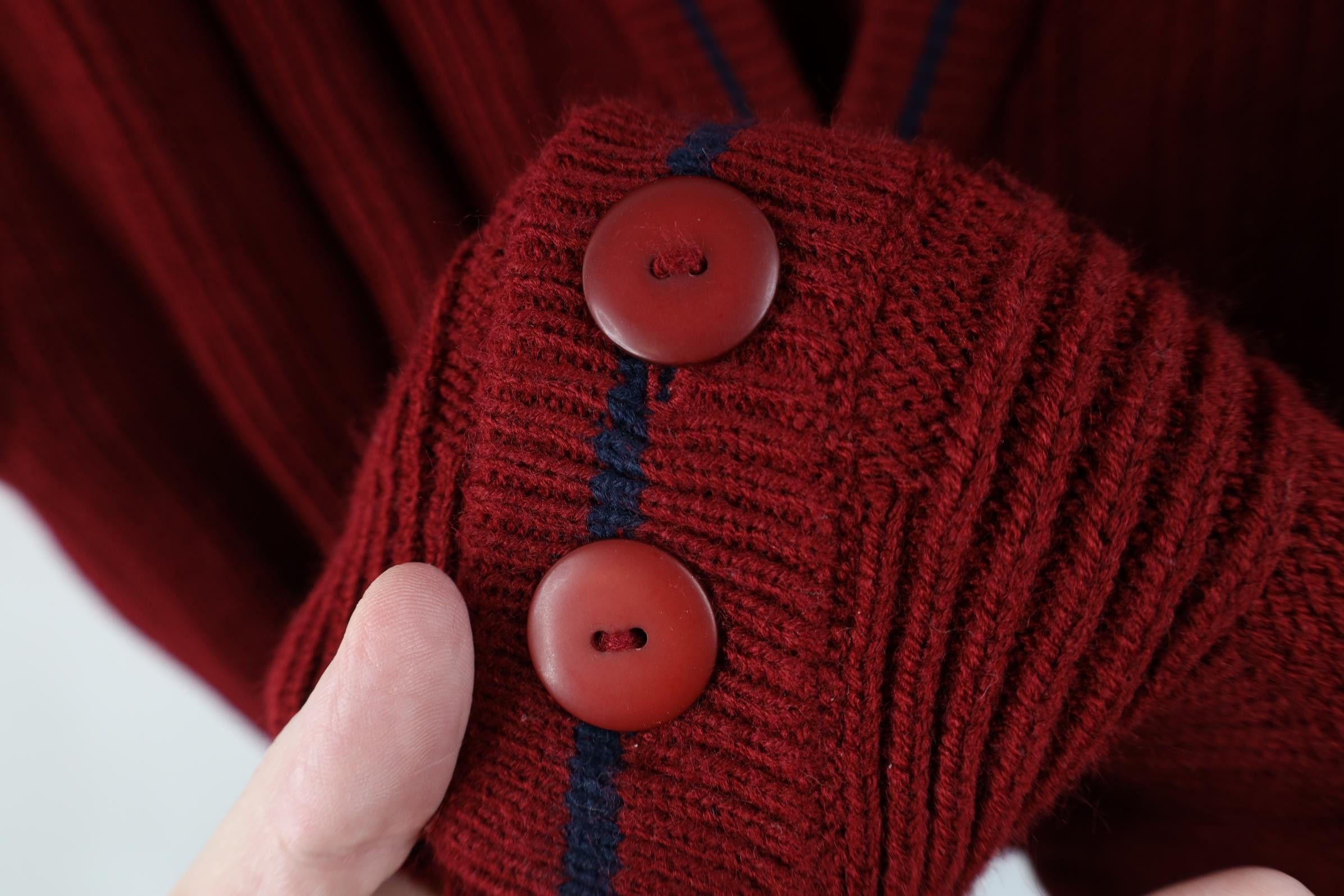 Vintage Vintage 90s Streetwear Ribbed Knit Cardigan Sweater Vest Size US XL / EU 56 / 4 - 5 Thumbnail