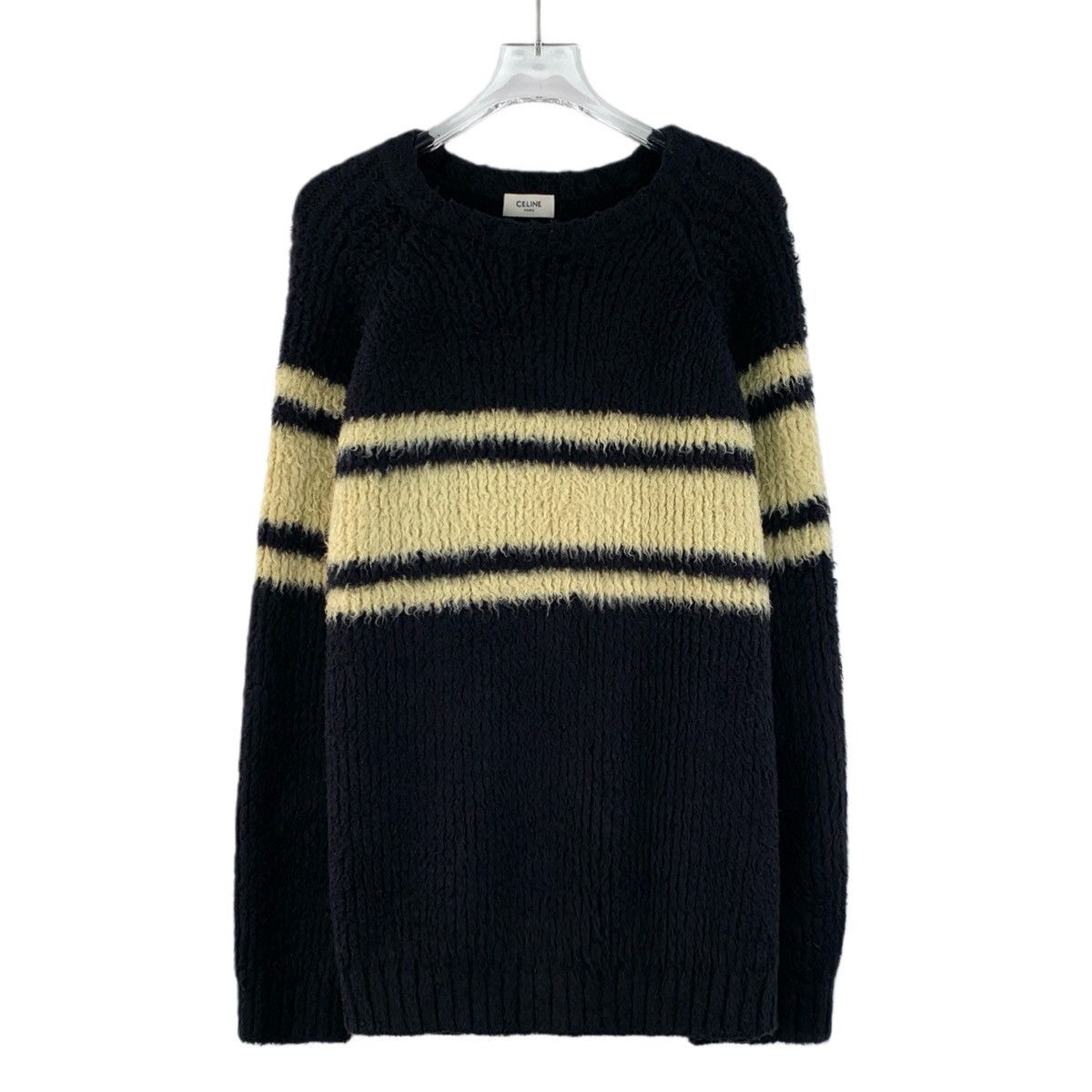 Celine Celine Color-block Striped Long Sleeve Knit Sweater K26WX Size S / US 4 / IT 40 - 1 Thumbnail