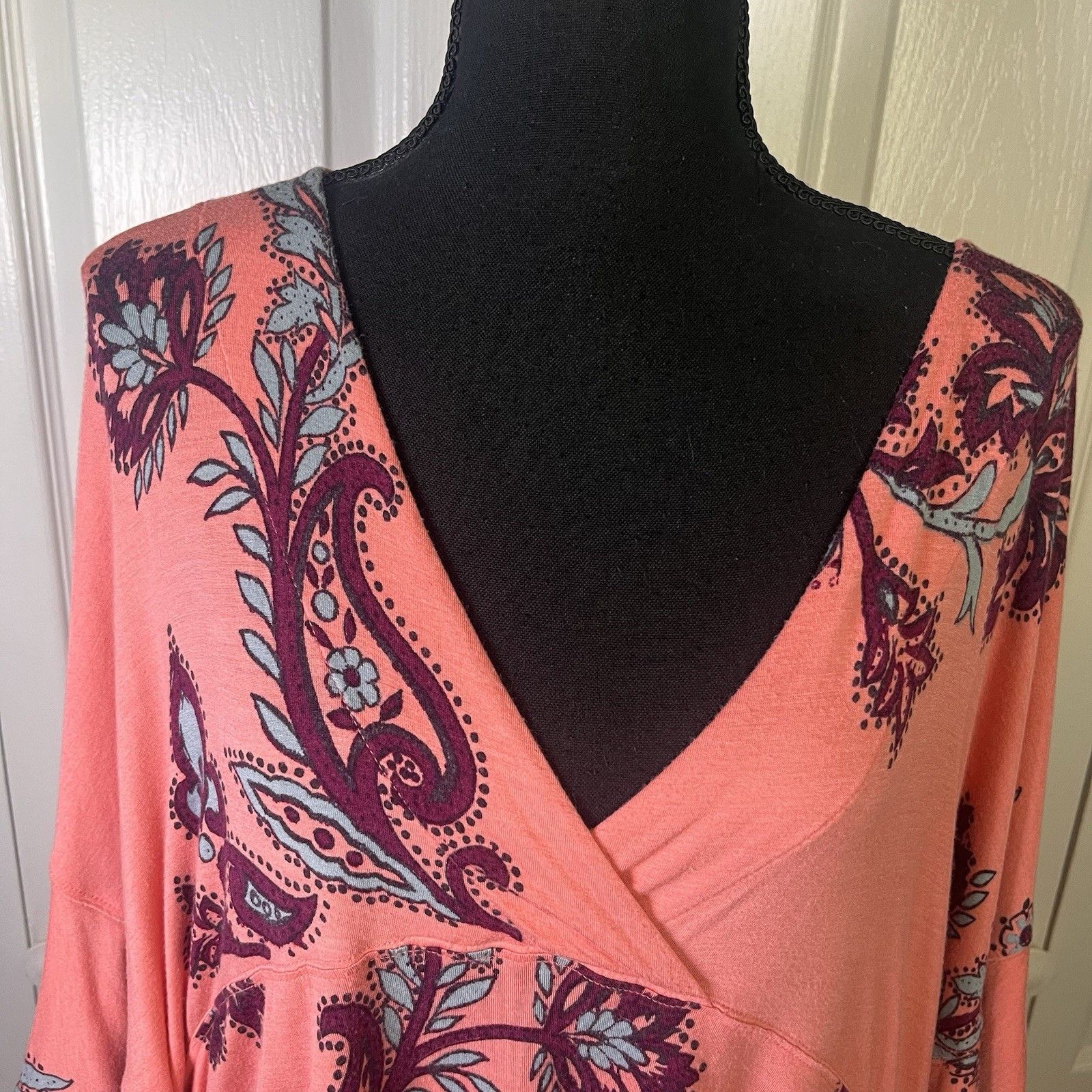 Free People Free People Maui Wowie Printed Knit Top $78 Small Passion F Size S / US 4 / IT 40 - 4 Thumbnail