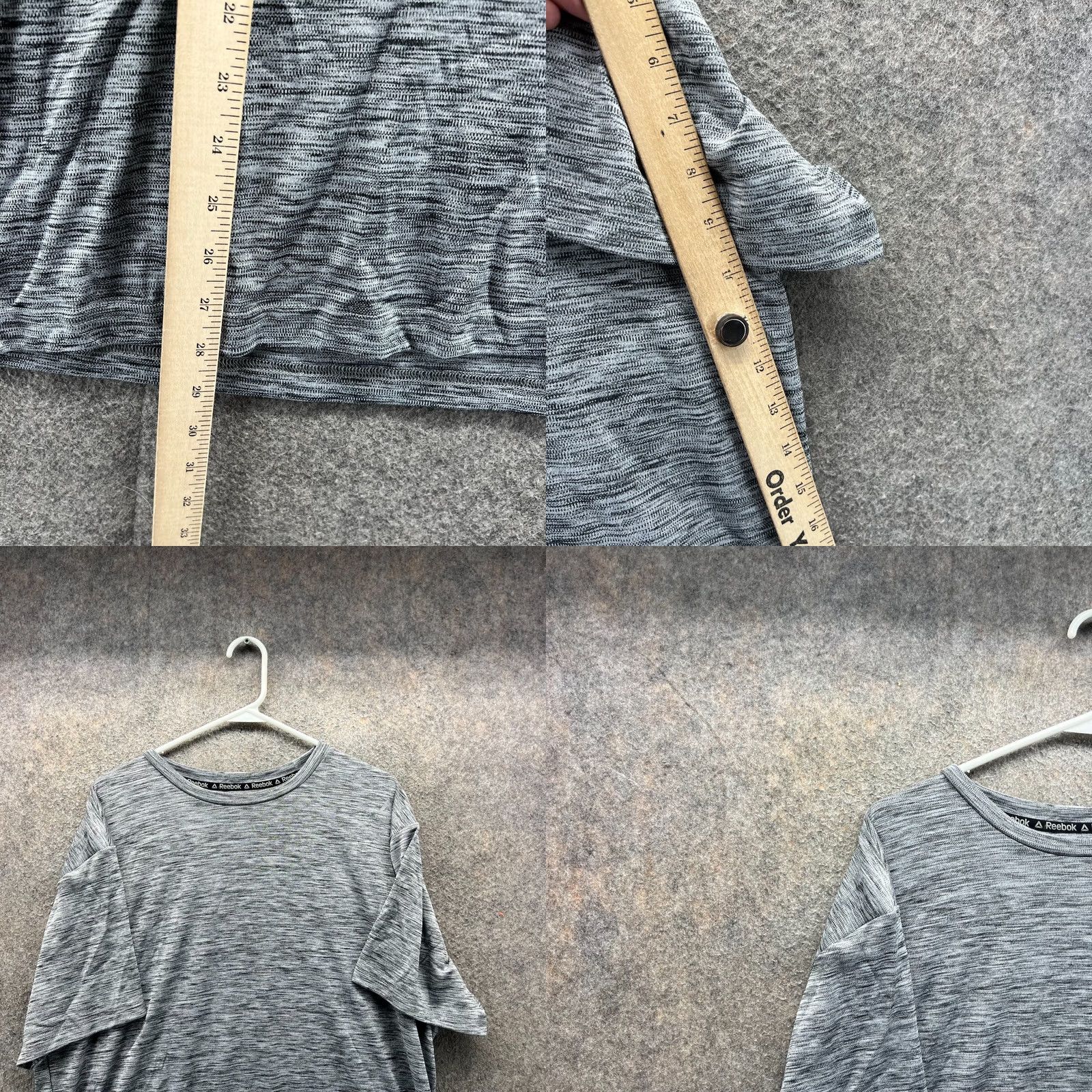 Reebok Reebok Shirt Mens XL Gray Athletic Training Gym Crewneck Jersey T-Shirt Sports All Seasons Gents XL Size US XL / EU 56 / 4 - 8 Thumbnail